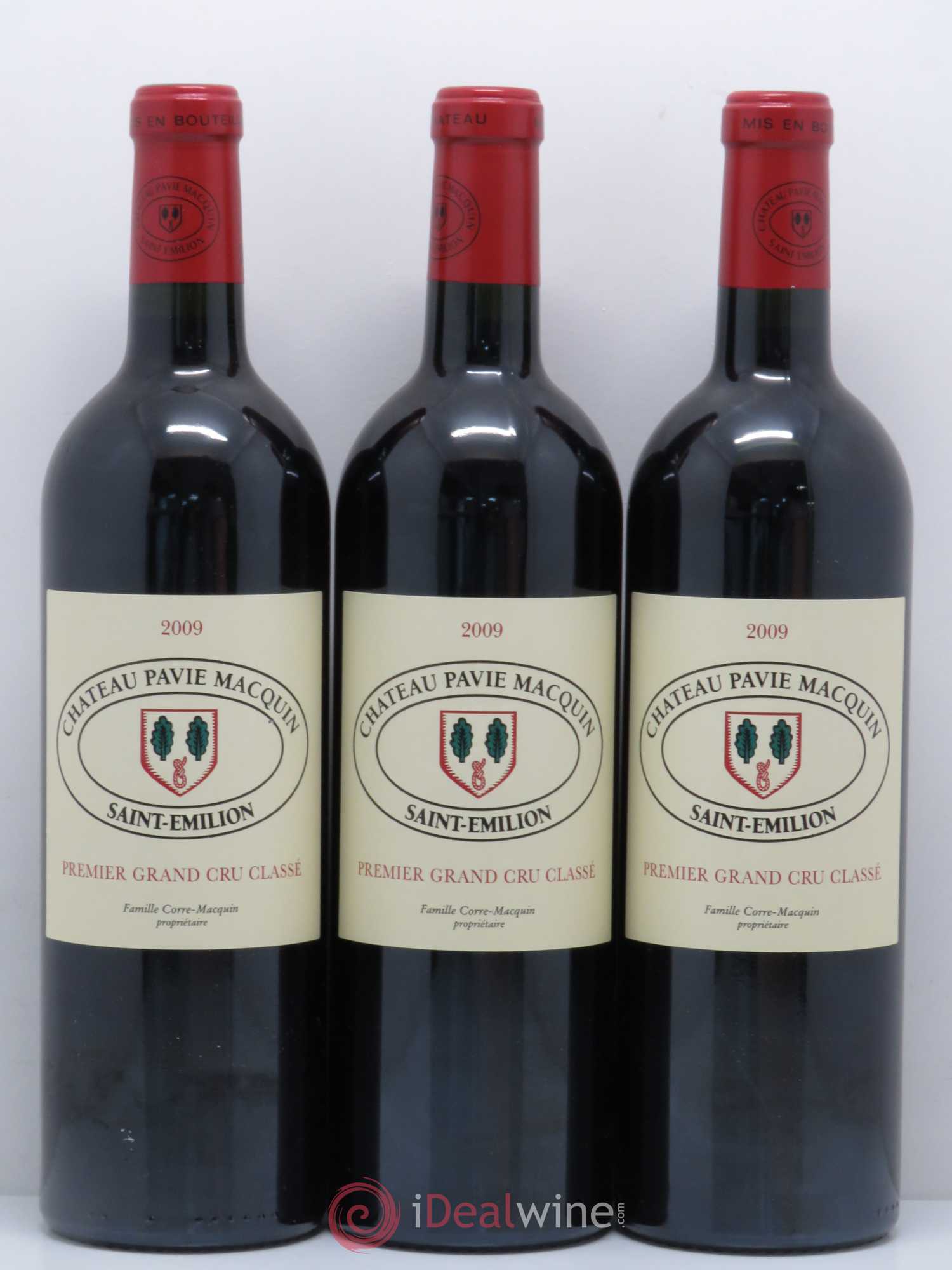 Château Pavie Macquin 1er Grand Cru Classé B 2009 - Lot de 3 bouteilles - 0