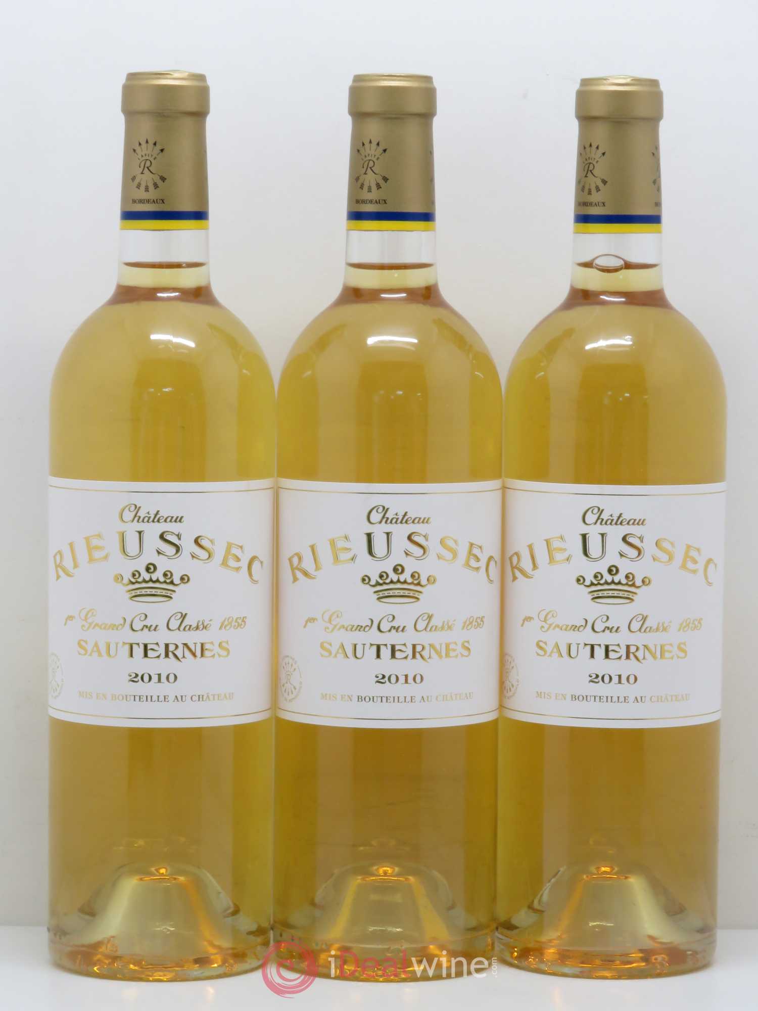 Château Rieussec 1er Grand Cru Classé 2010 - Lotto di 3 bottiglie - 0