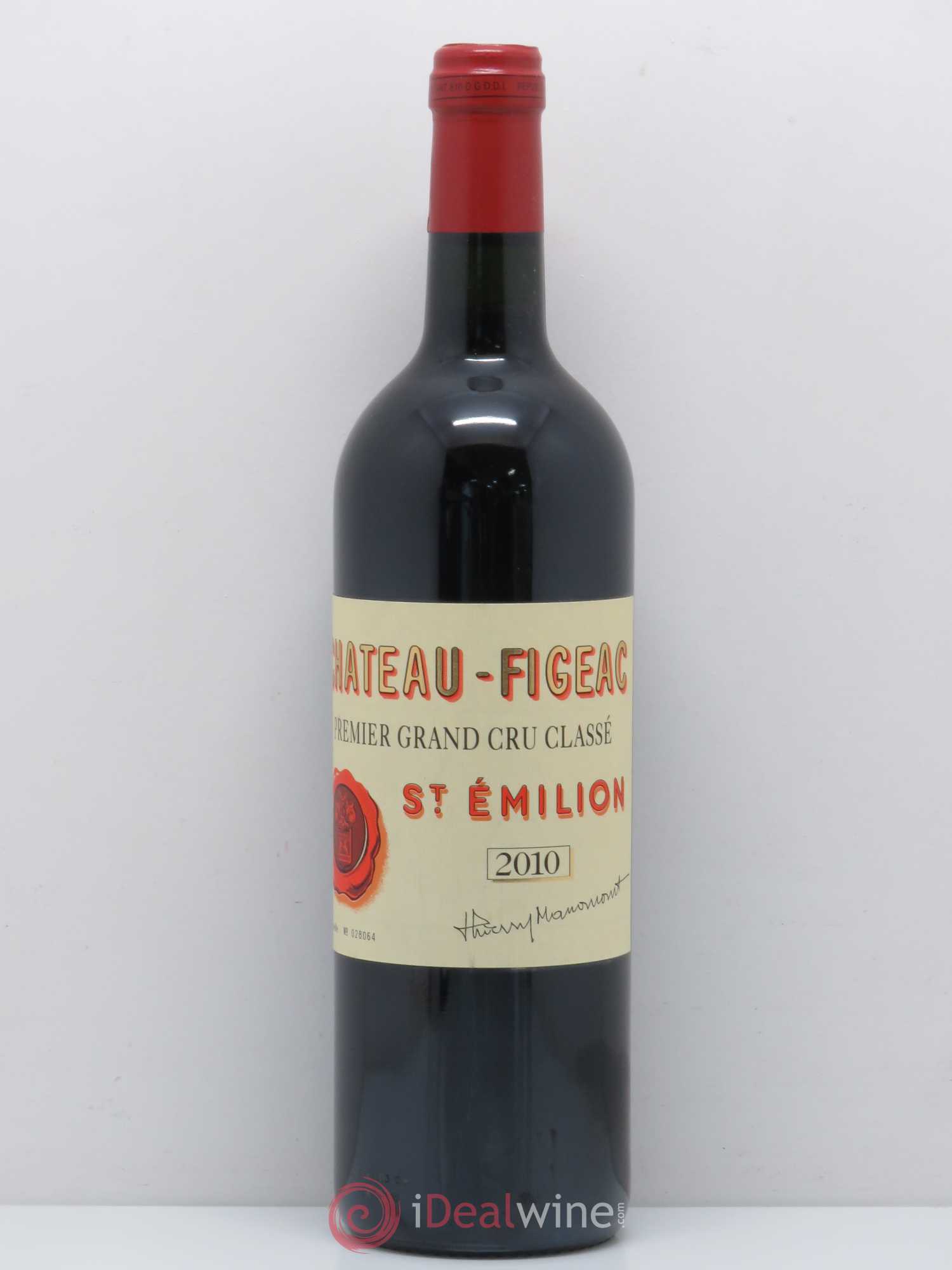 Château Figeac 1er Grand Cru Classé A 2010 - Lot de 1 bouteille - 0