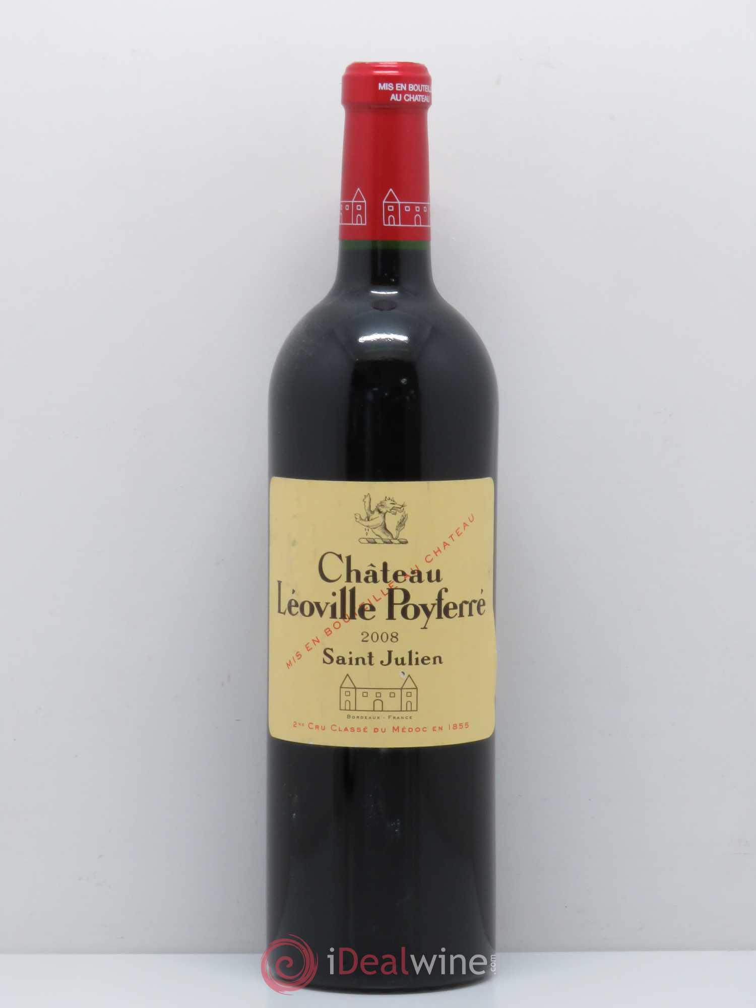 Château Léoville Poyferré 2ème Grand Cru Classé 2008 - Lot de 1 bouteille - 0