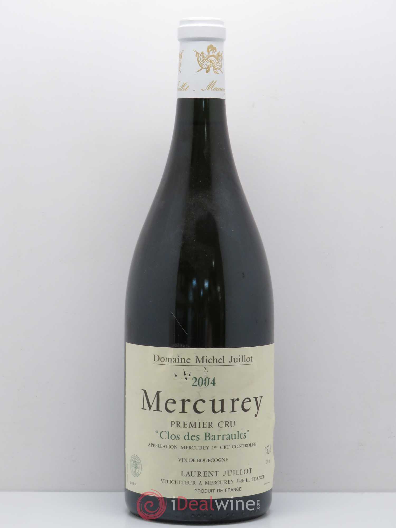 Mercurey 1er Cru Clos Des Barraults Laurent Juillot 2004 - Posten von 1 Magnum - 0