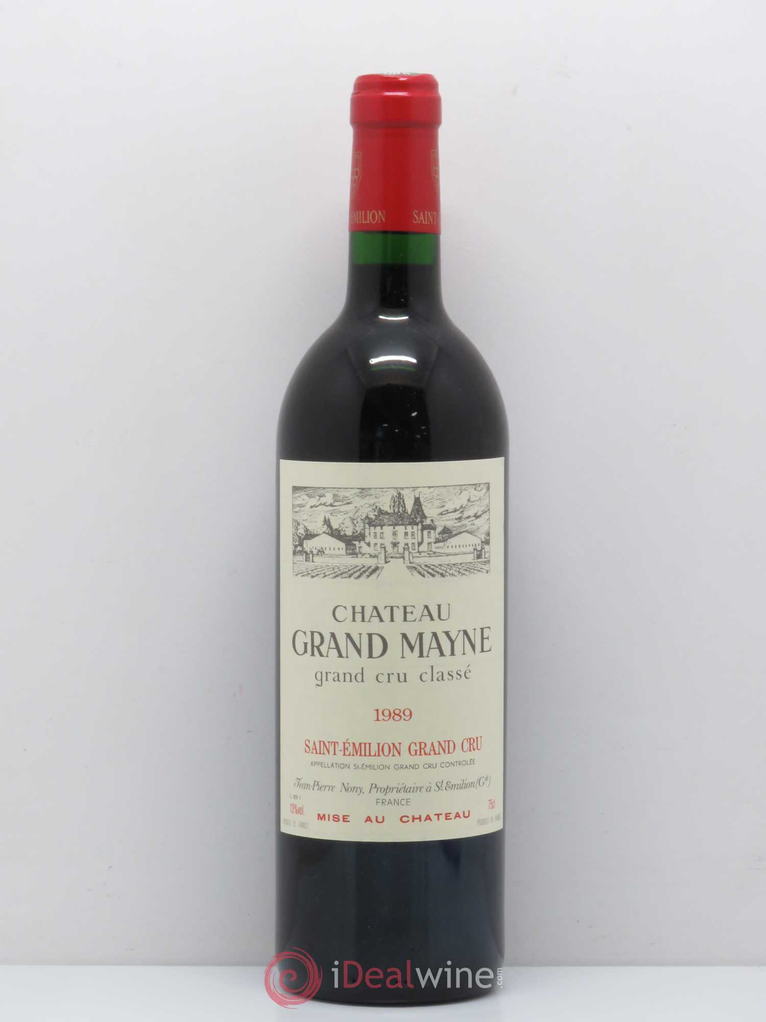 Château Grand Mayne Grand Cru Classé 1989 - Lot de 1 bouteille - 0