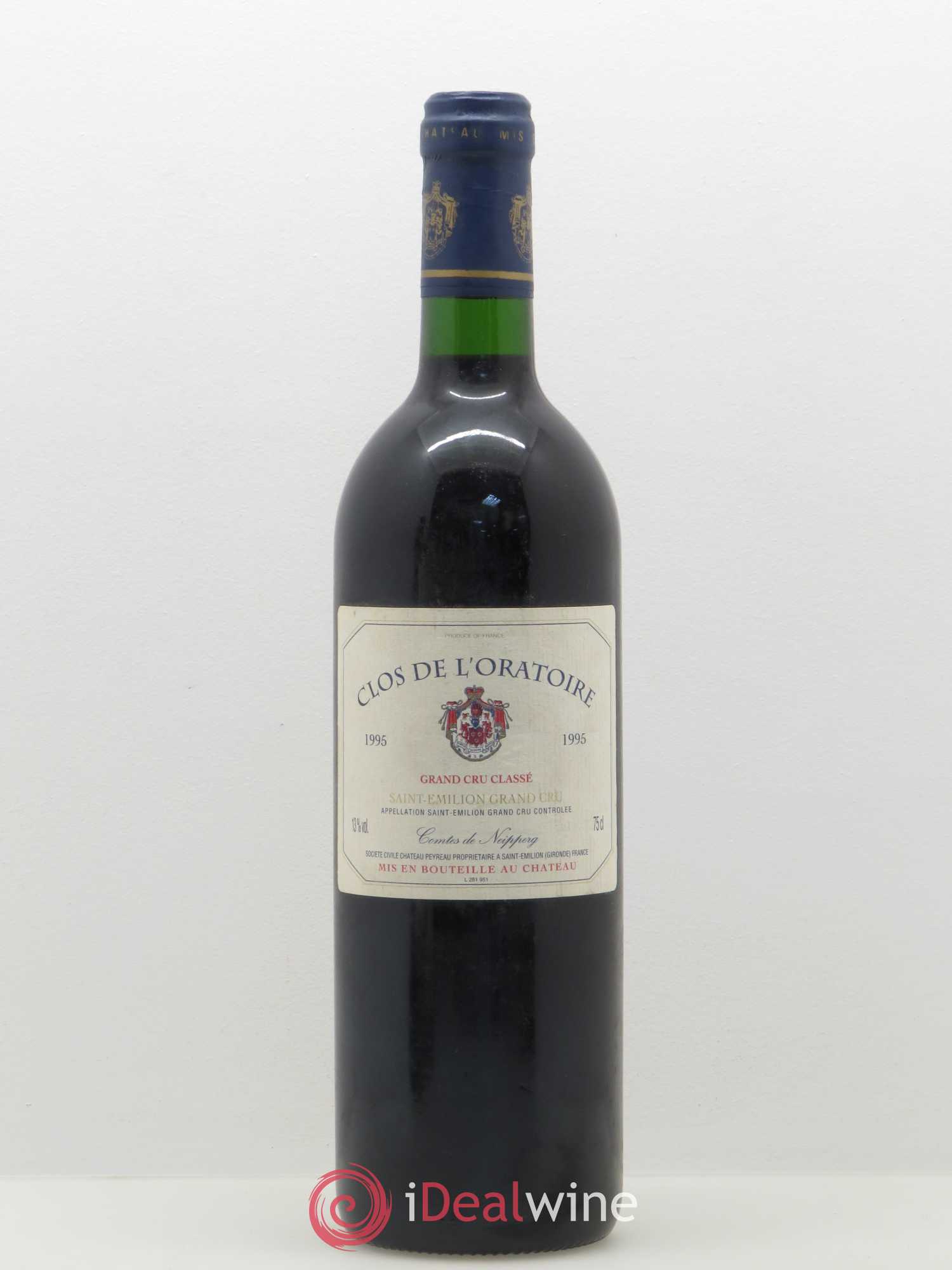 Clos de l'Oratoire Grand Cru Classé 1995 - Lot de 1 bouteille - 0