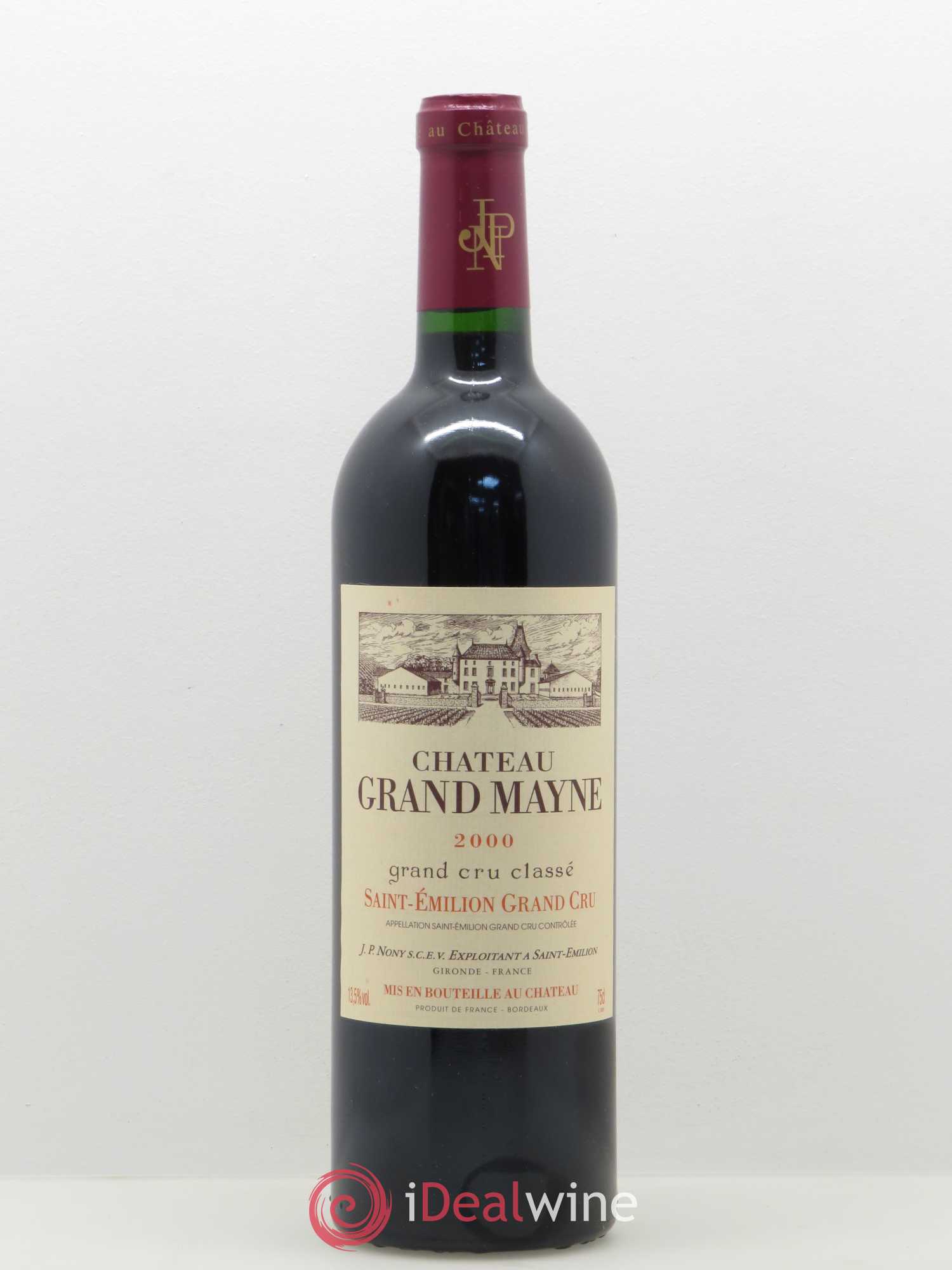 Château Grand Mayne Grand Cru Classé 2000 - Lot de 1 bouteille - 0