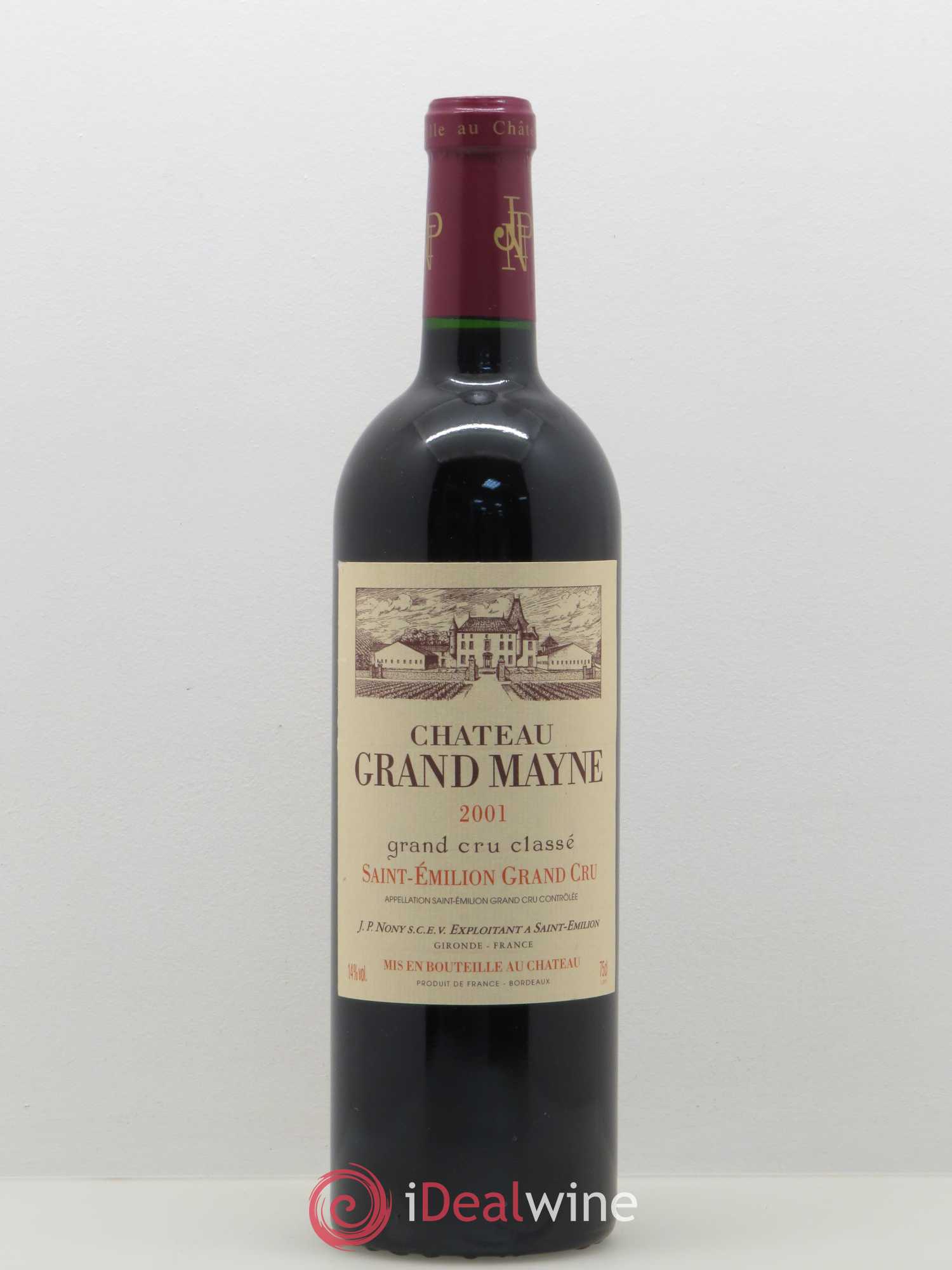 Château Grand Mayne Grand Cru Classé 2001 - Lot de 1 bouteille - 0