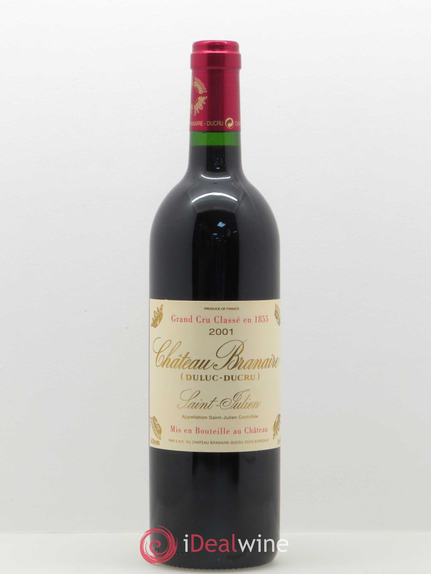 Château Branaire Ducru 4ème Grand Cru Classé 2001 - Lot de 1 bouteille - 0