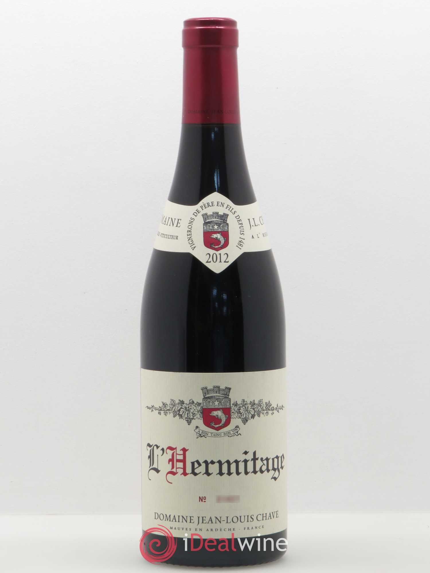 Hermitage Jean-Louis Chave 2012 - Lot de 1 bouteille - 0