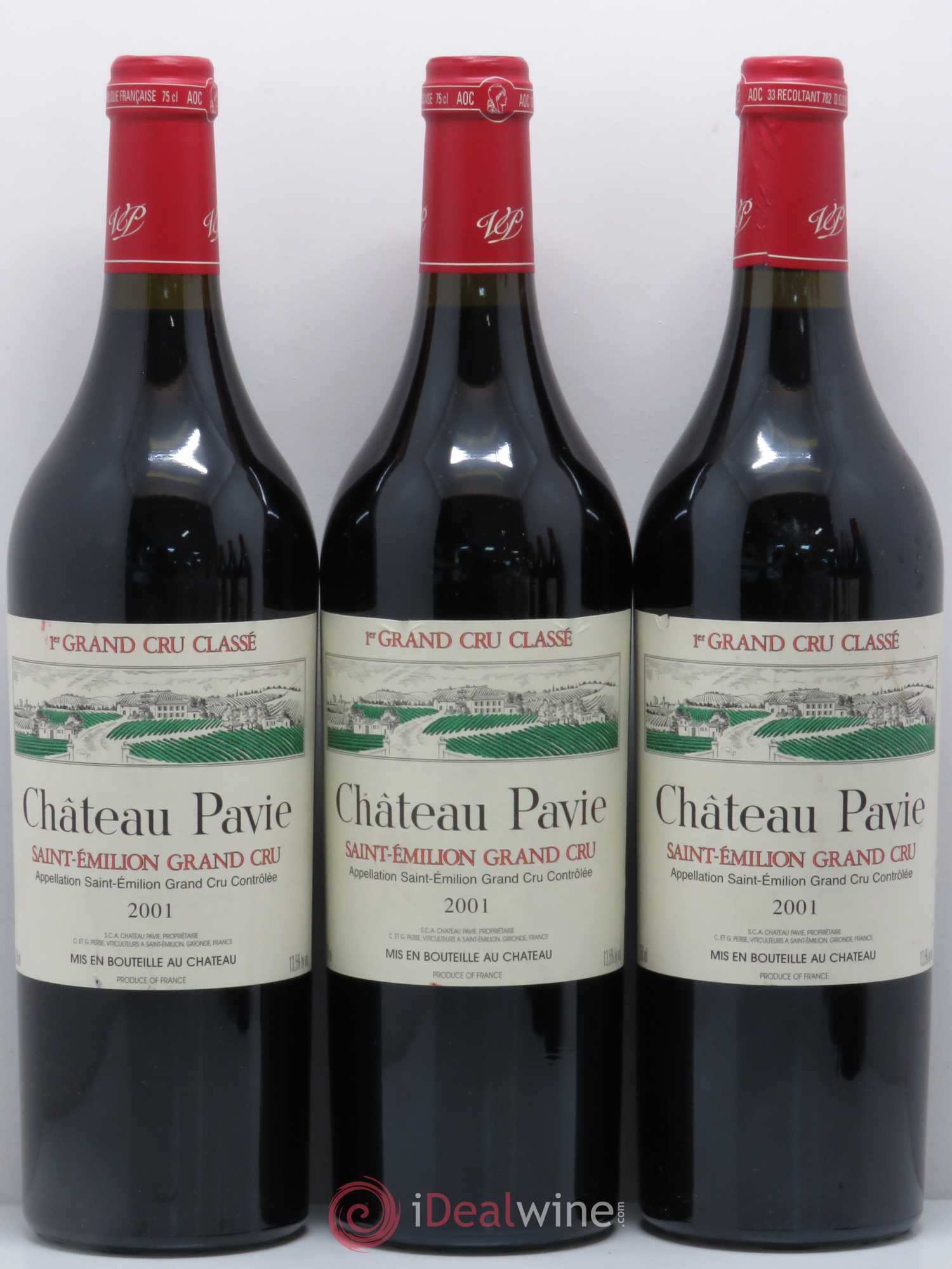 Château Pavie 1er Grand Cru Classé A 2001 - Lot de 6 bouteilles - 1
