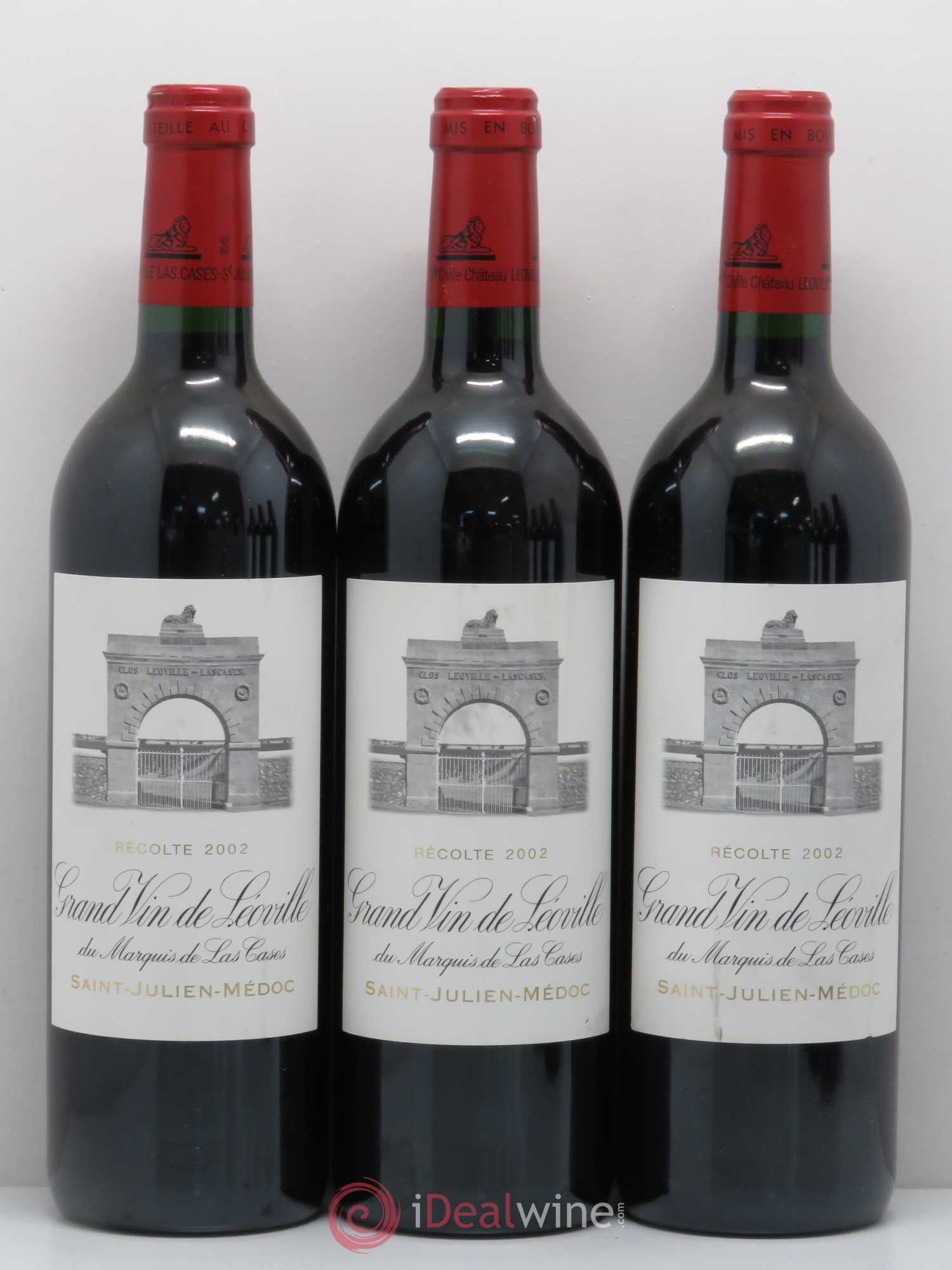 Château Léoville Las Cases 2ème Grand Cru Classé 2002 - Lot de 6 bouteilles - 1