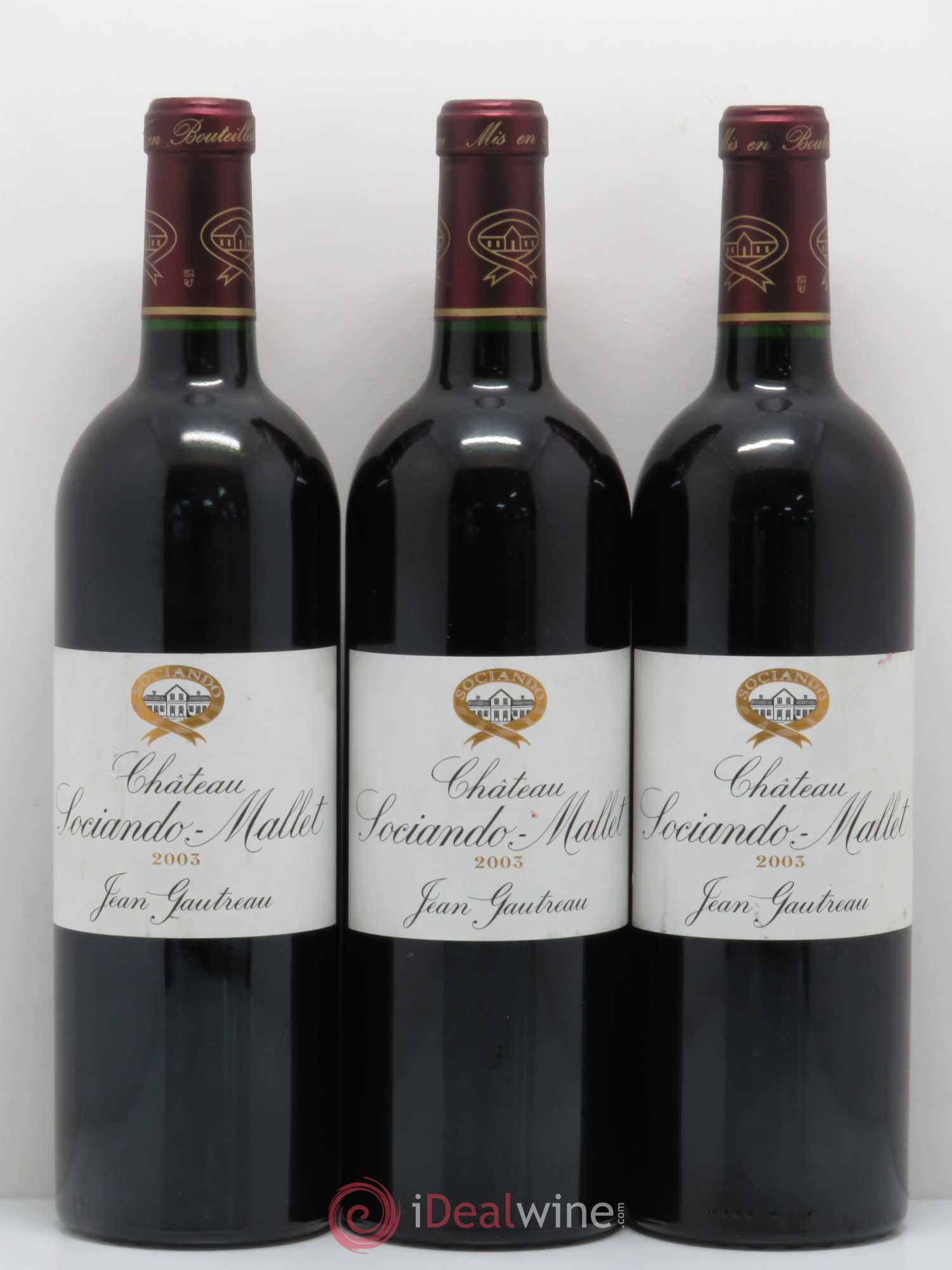 Château Sociando Mallet 2003 - Lot de 6 bouteilles - 2