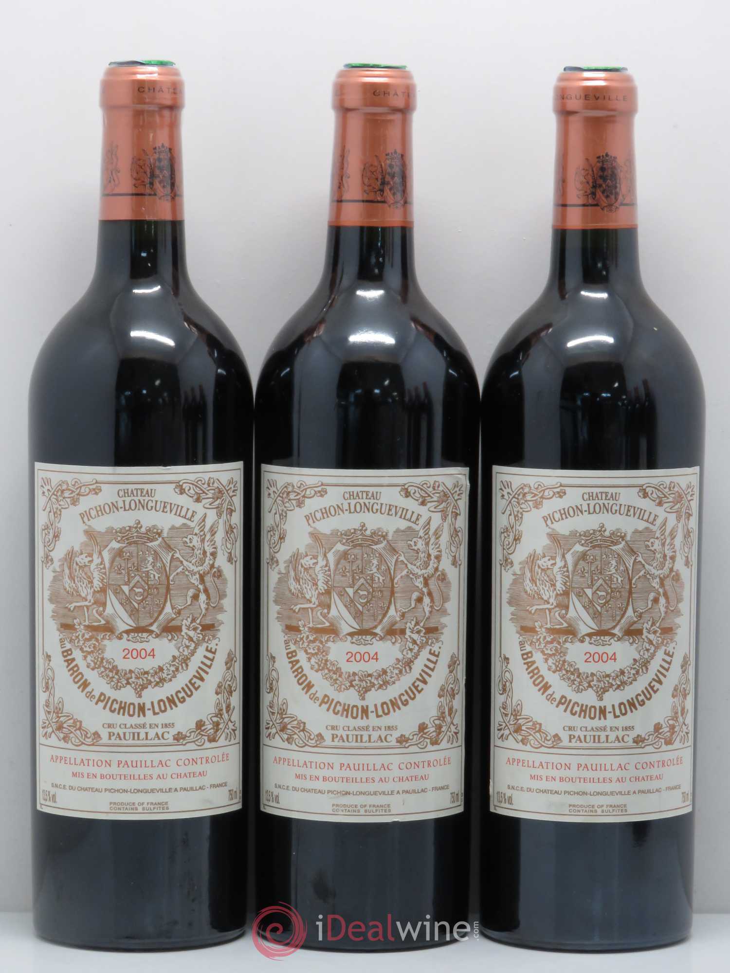 Pichon Longueville Baron 2ème Grand Cru Classé 2004 - Lot de 6 bouteilles - 1