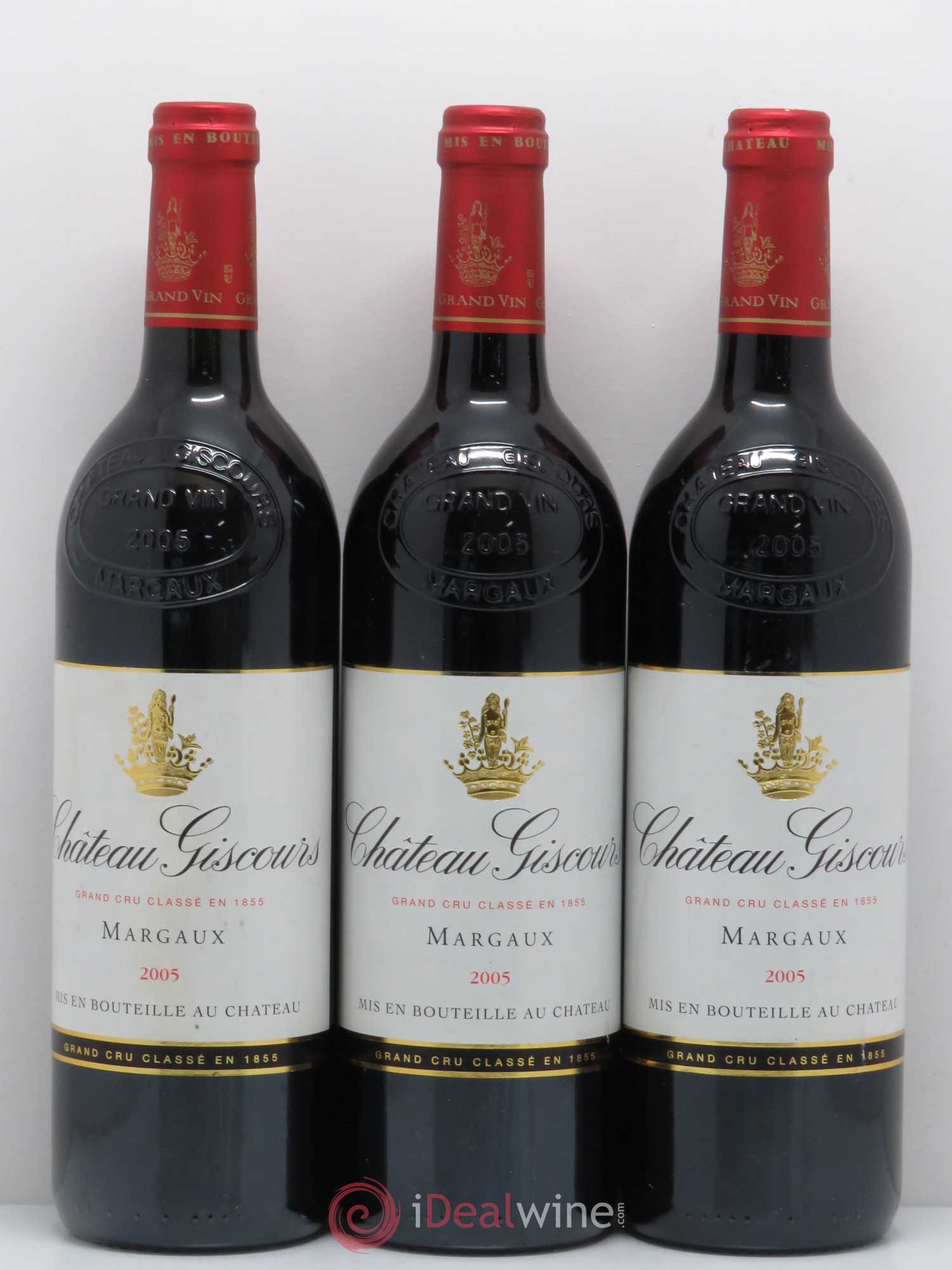 Château Giscours 3ème Grand Cru Classé 2005 - Lot de 3 bouteilles - 0