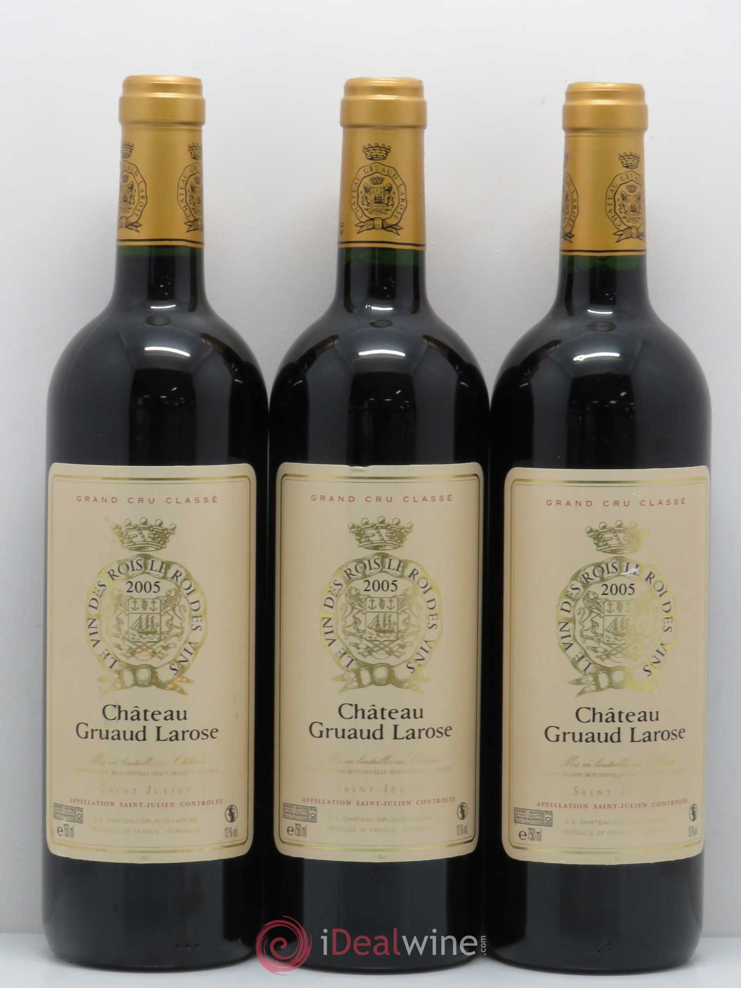 Château Gruaud Larose 2ème Grand Cru Classé 2005 - Lot de 3 bouteilles - 0