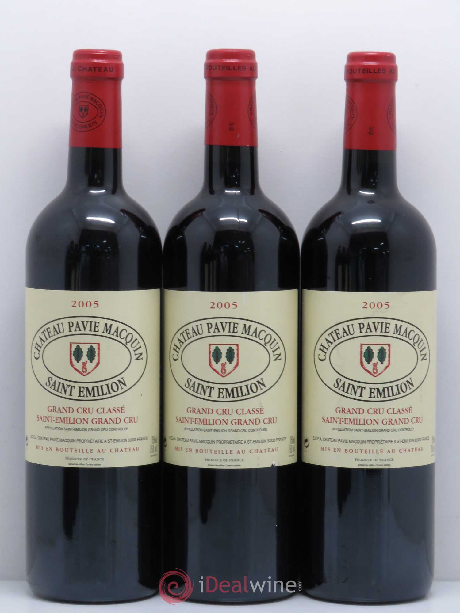 Château Pavie Macquin 1er Grand Cru Classé B 2005 - Lot de 6 bouteilles - 1