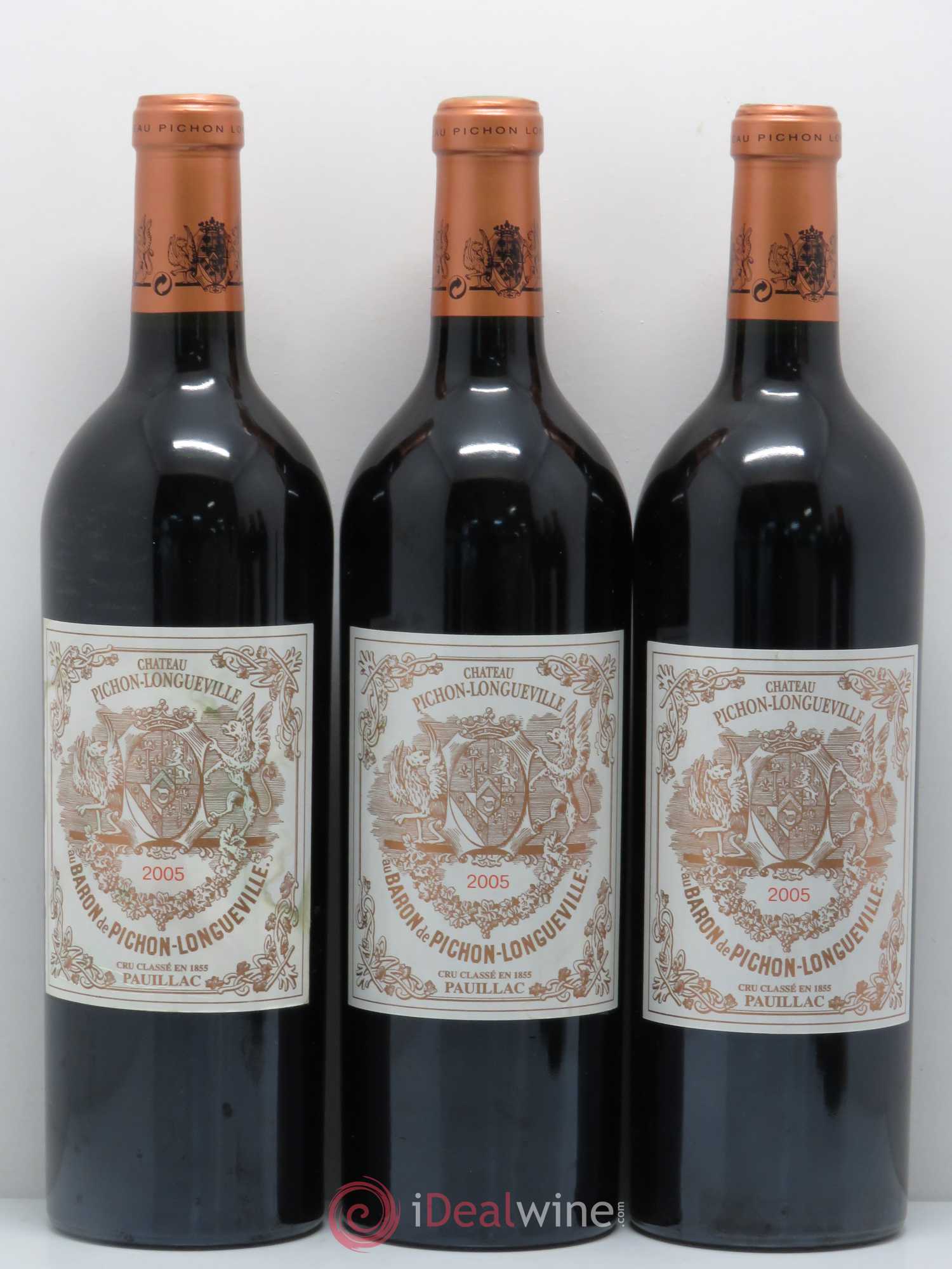 Pichon Longueville Baron 2ème Grand Cru Classé 2005 - Lot de 6 bouteilles - 1