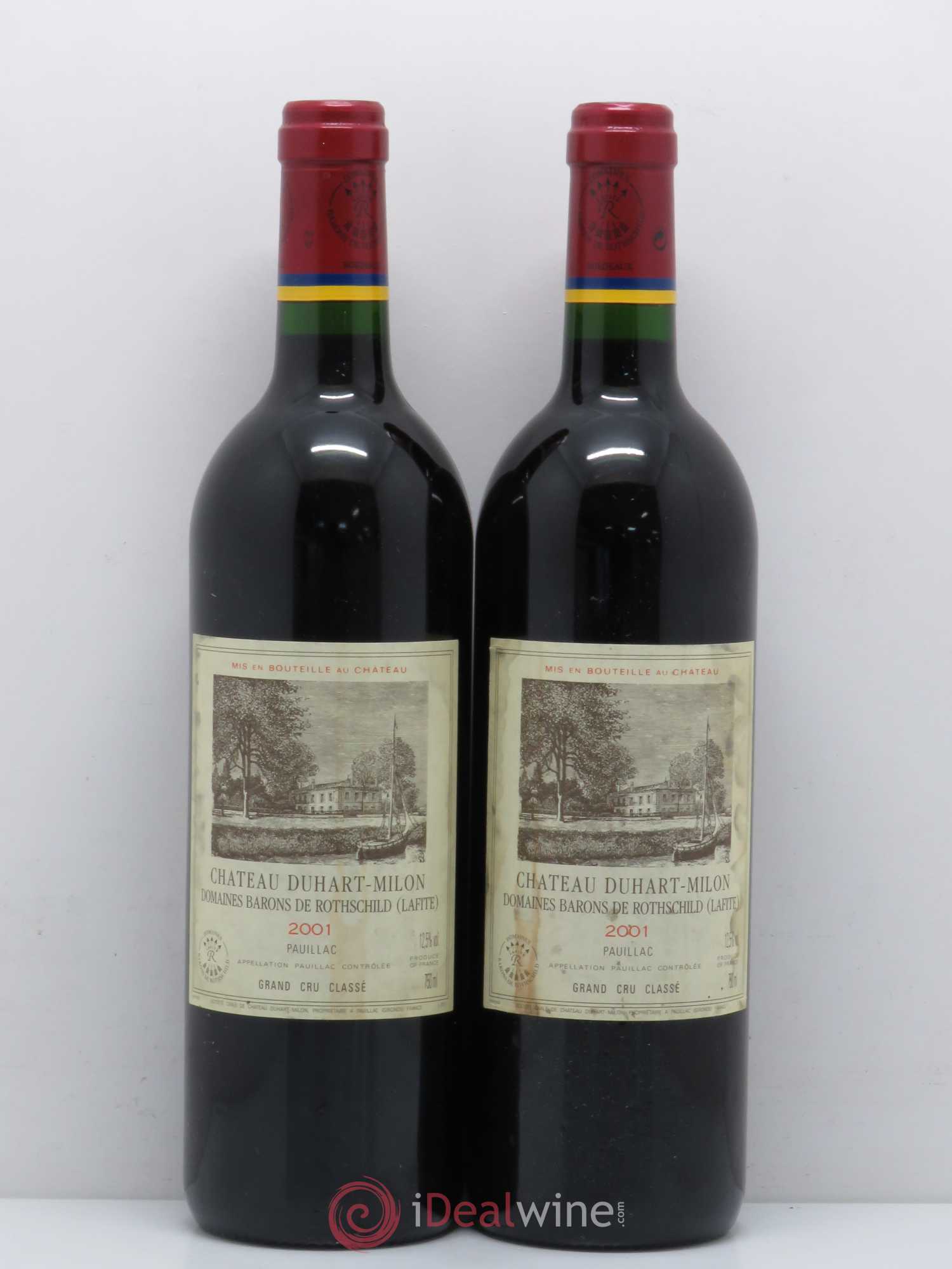 Château Duhart-Milon 4ème Grand Cru Classé 2001 - Lot de 2 bouteilles - 0