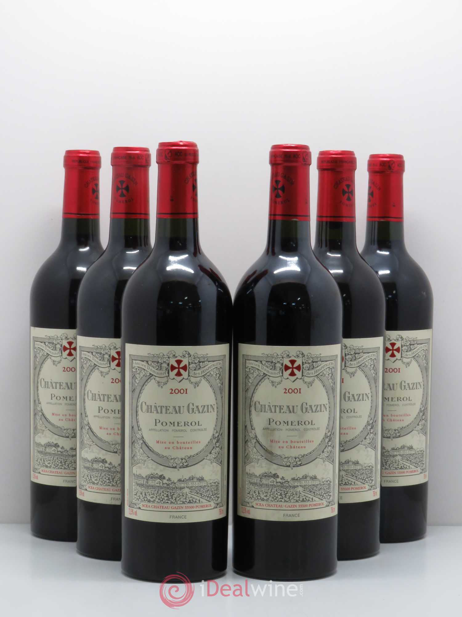 Château Gazin 2001 - Posten von 6 Flaschen - 0