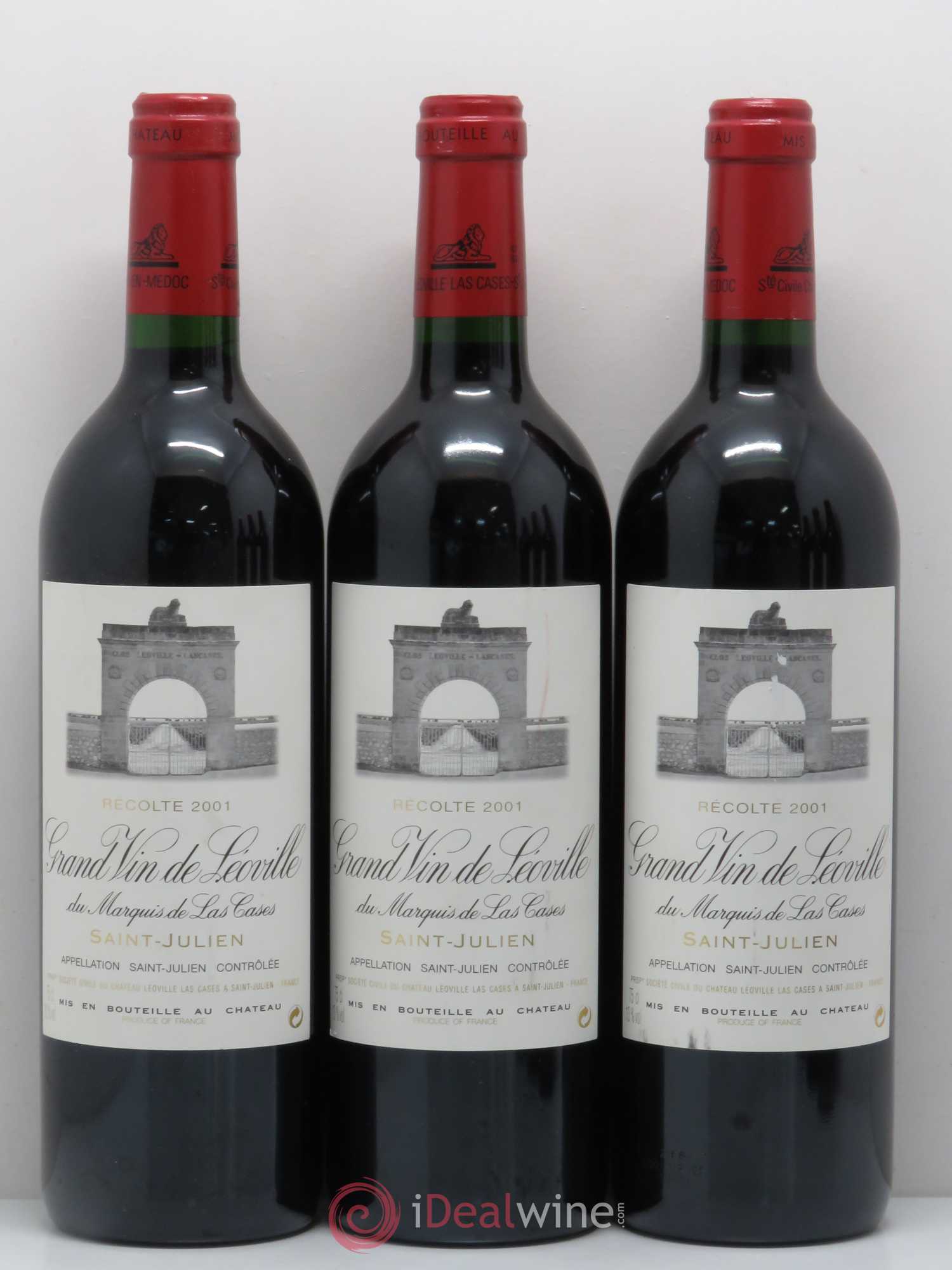 Château Léoville Las Cases 2ème Grand Cru Classé 2001 - Lot de 6 bouteilles - 1