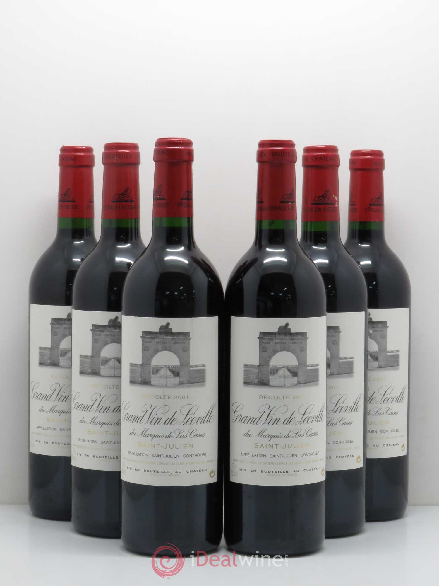 Château Léoville Las Cases 2ème Grand Cru Classé 2001 - Lot de 6 bouteilles - 0