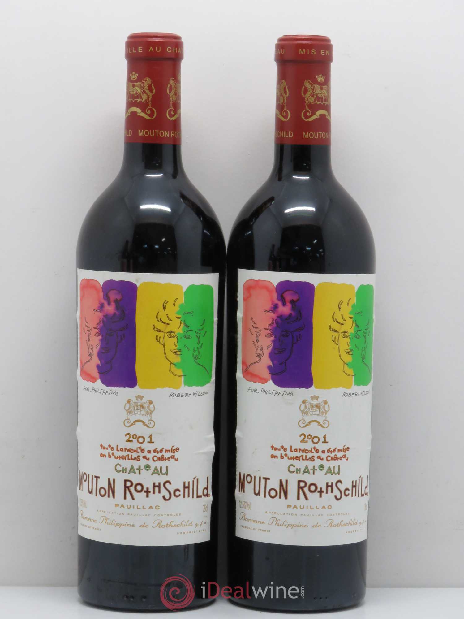 Château Mouton Rothschild 1er Grand Cru Classé 2001 - Lot de 4 bouteilles - 3