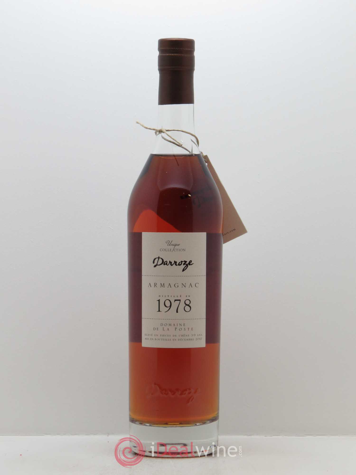 Armagnac Ténarèze Domaine de la Poste Darroze (70cl) 1978 - Lot de 1 bouteille - 0