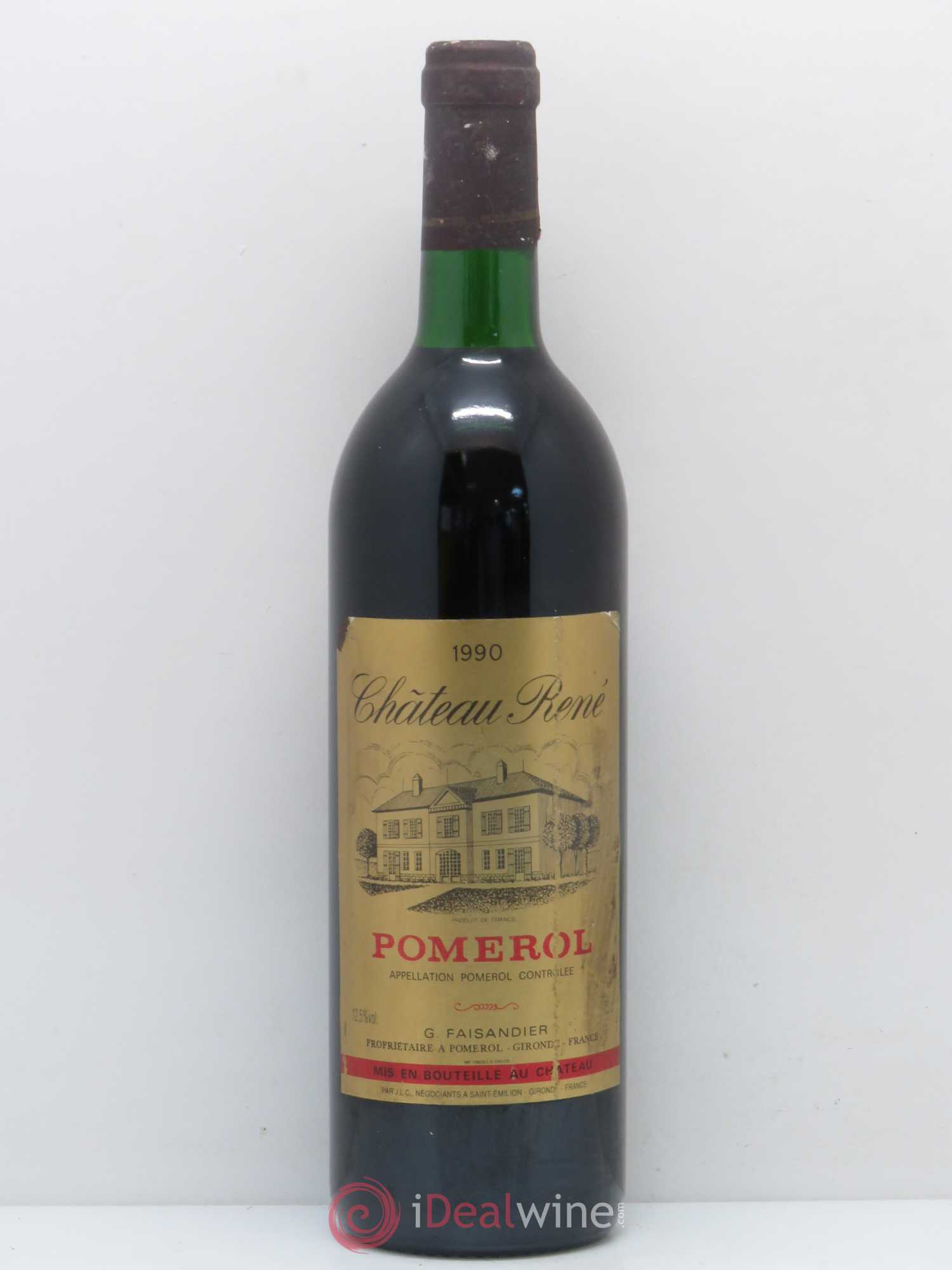 Pomerol Château René 1990 - Lot de 1 bouteille - 0