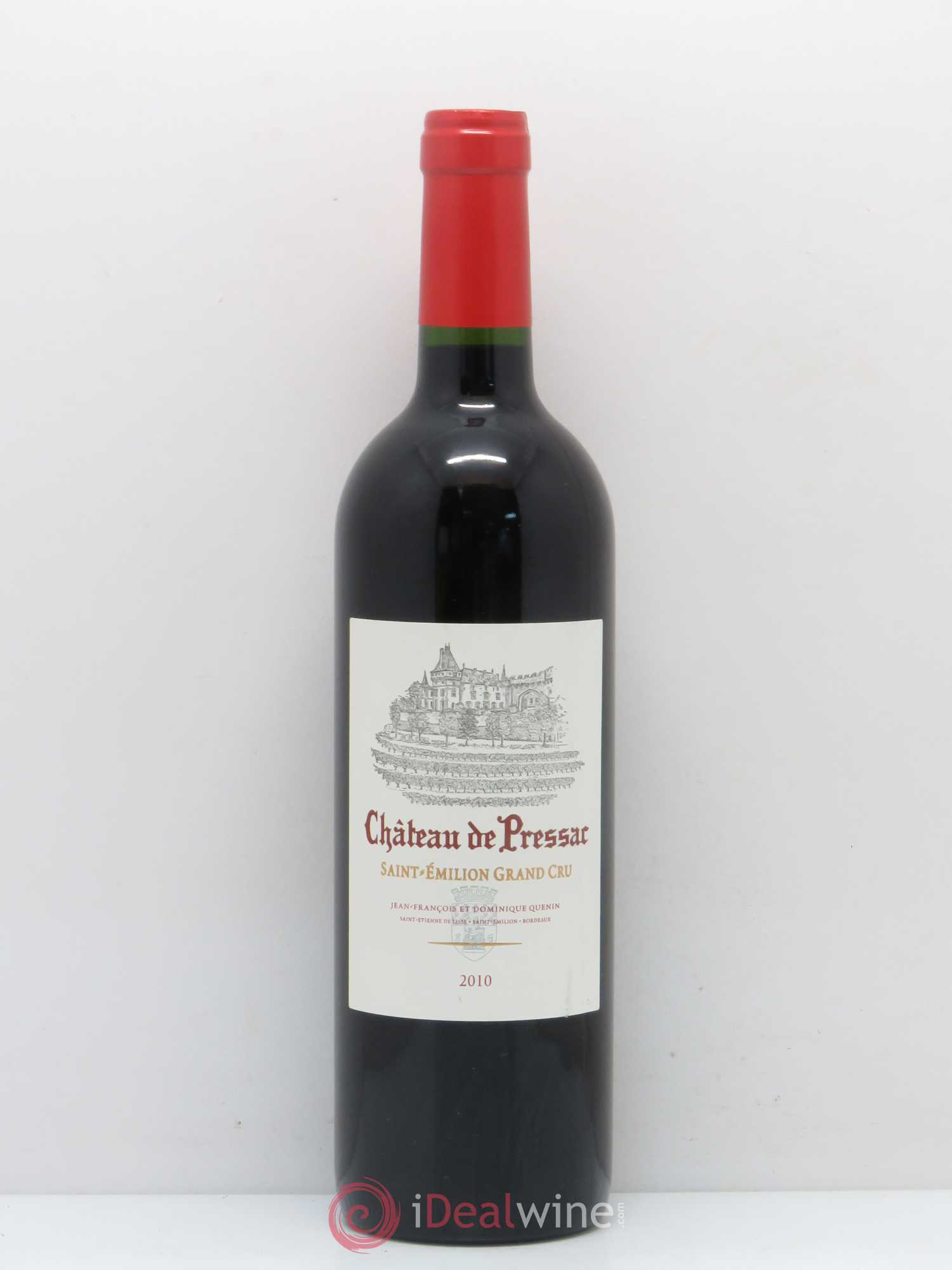 Château de Pressac Grand Cru Classé 2010 - Lot de 1 bouteille - 0
