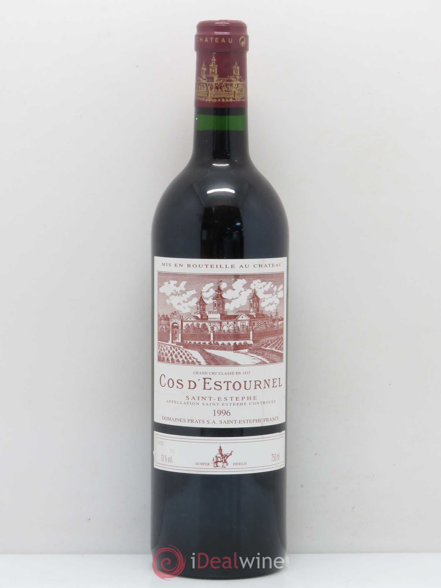 Cos d'Estournel 2ème Grand Cru Classé 1996 - Lot de 1 bouteille - 0