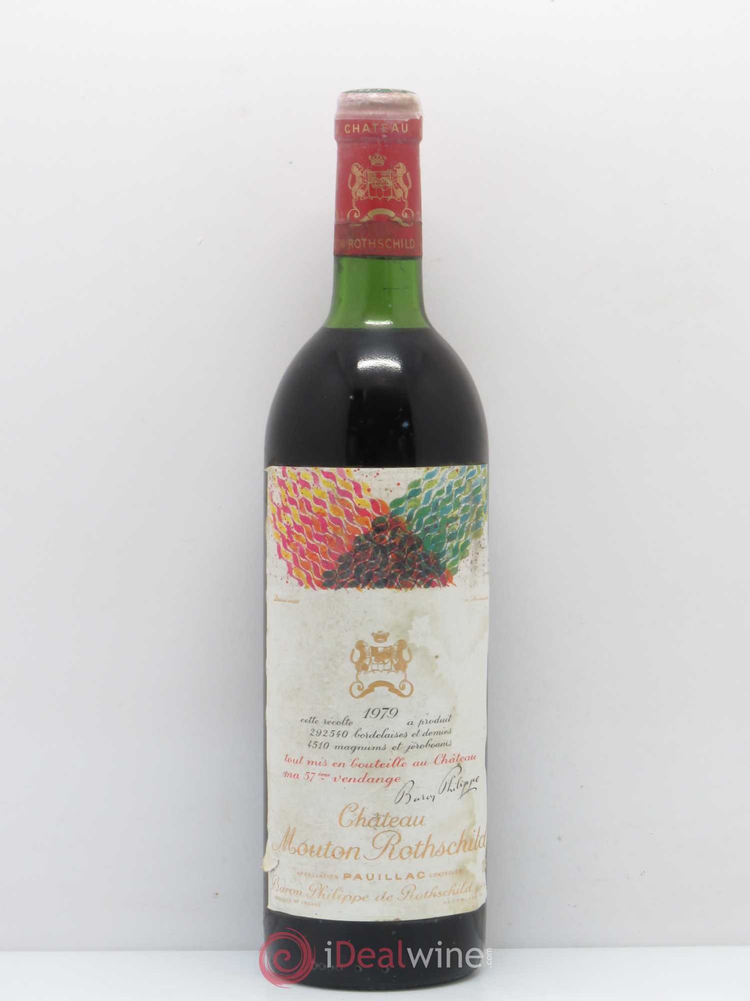 Château Mouton Rothschild 1er Grand Cru Classé 1979 - Lot de 1 bouteille - 0