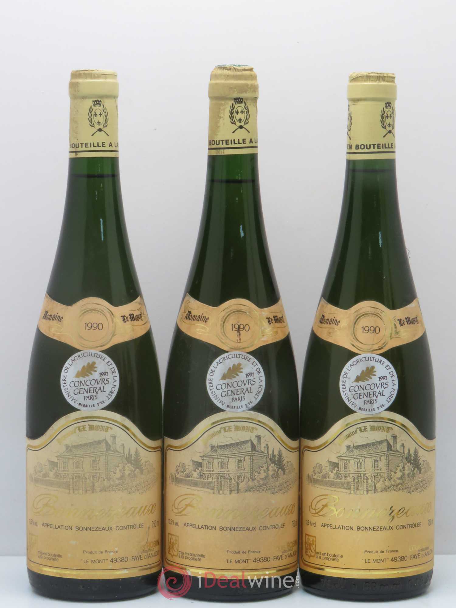 Bonnezeaux Domaine Le Mont - Louis Robin 1990 - Lotto di 6 bottiglie - 1