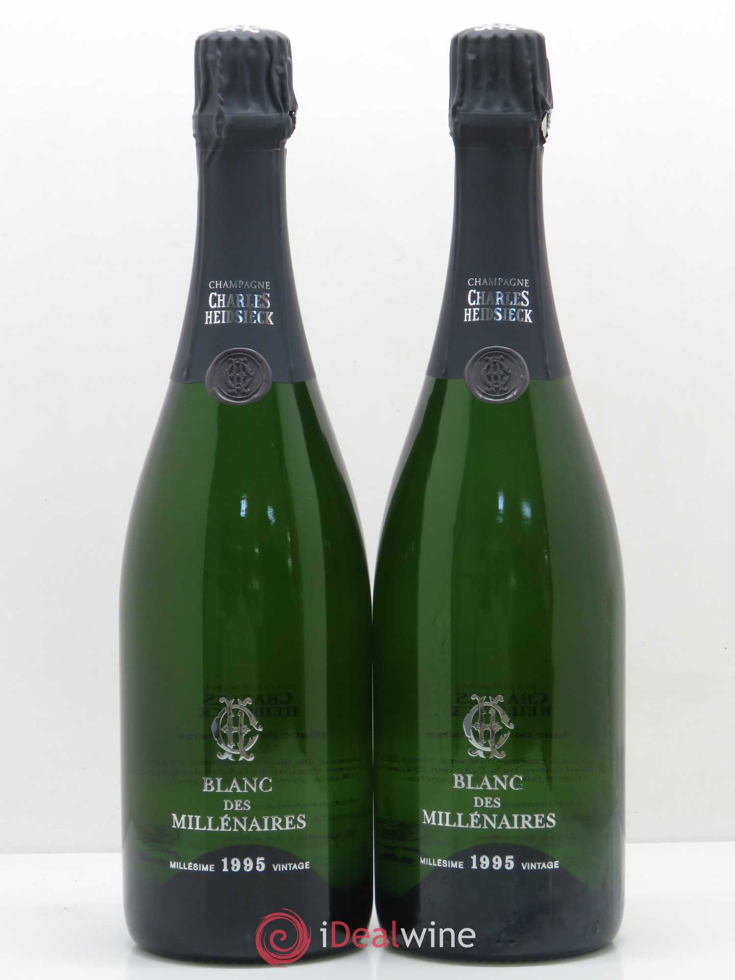 Blanc de Blancs Blanc des Millénaires Brut Charles Heidsieck 1995 - Lot de 2 bouteilles - 0