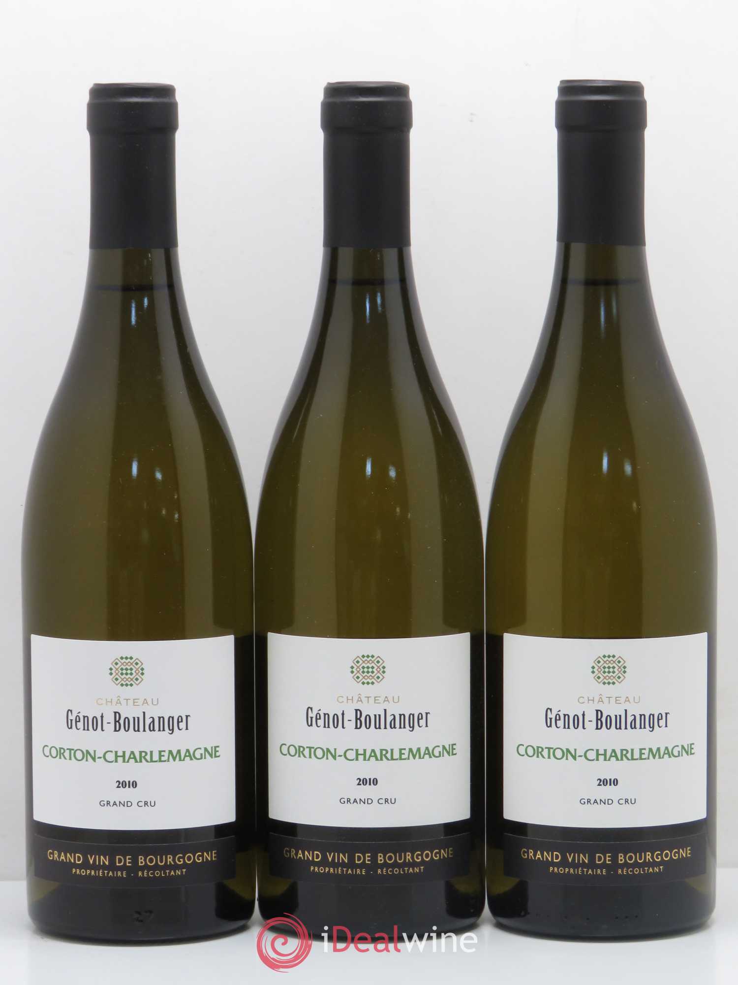 Corton-Charlemagne Grand Cru Domaine Genot Boulanger 2010 - Posten von 6 Flaschen - 2
