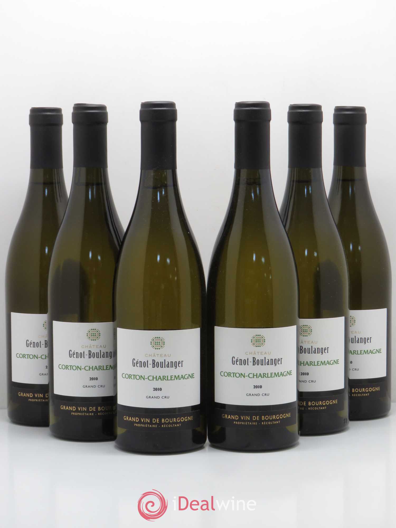 Corton-Charlemagne Grand Cru Domaine Genot Boulanger 2010 - Posten von 6 Flaschen - 0