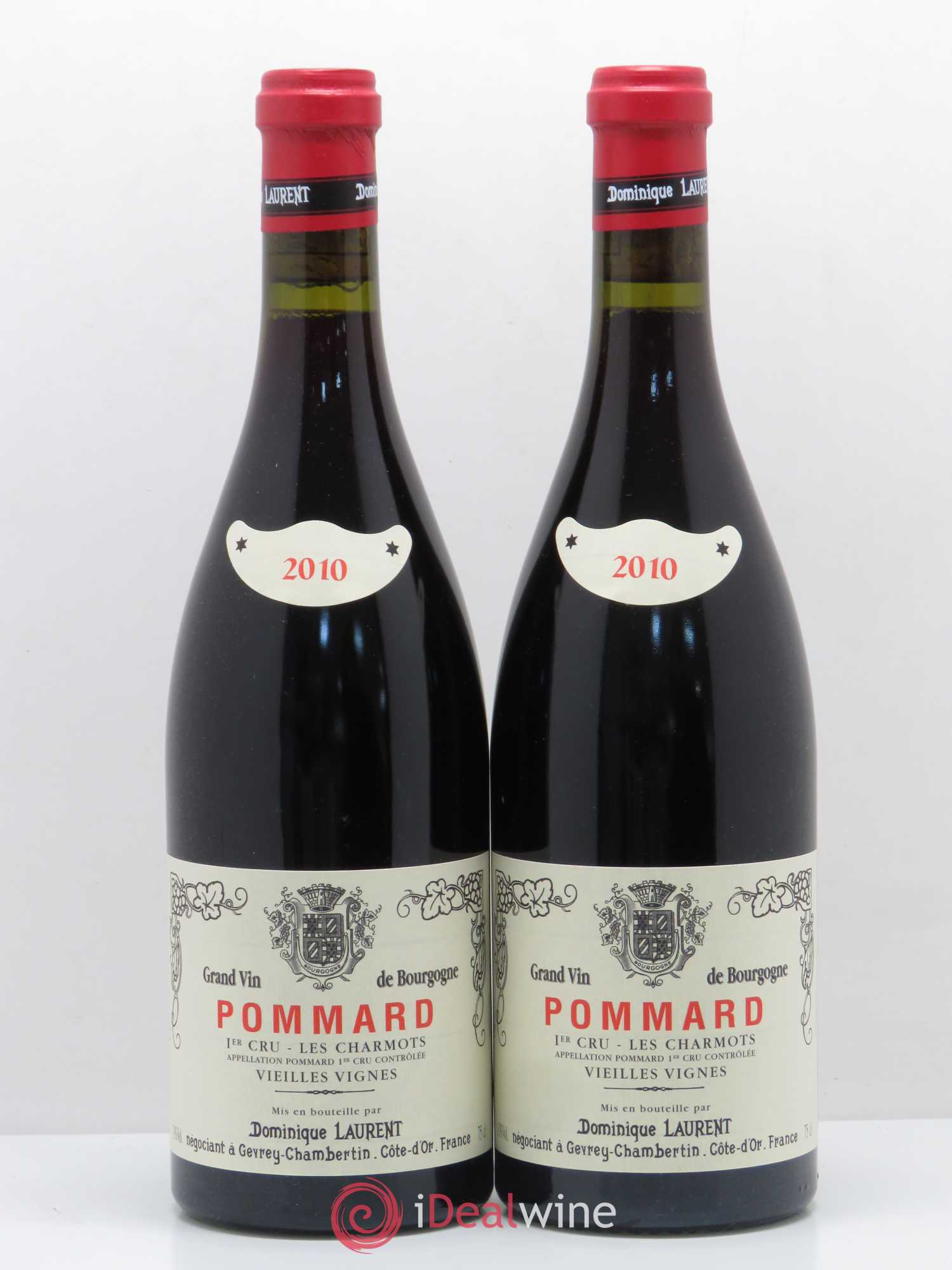 Pommard 1er Cru Les Charmots Dominique Laurent Vieilles vignes 2010 - Lot de 2 bouteilles - 0