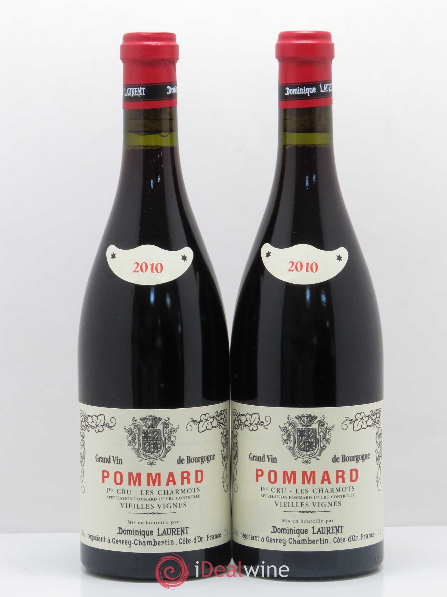 Pommard 1er Cru Les Charmots Dominique Laurent Vieilles vignes 2010 - Lot de 2 bouteilles - 0