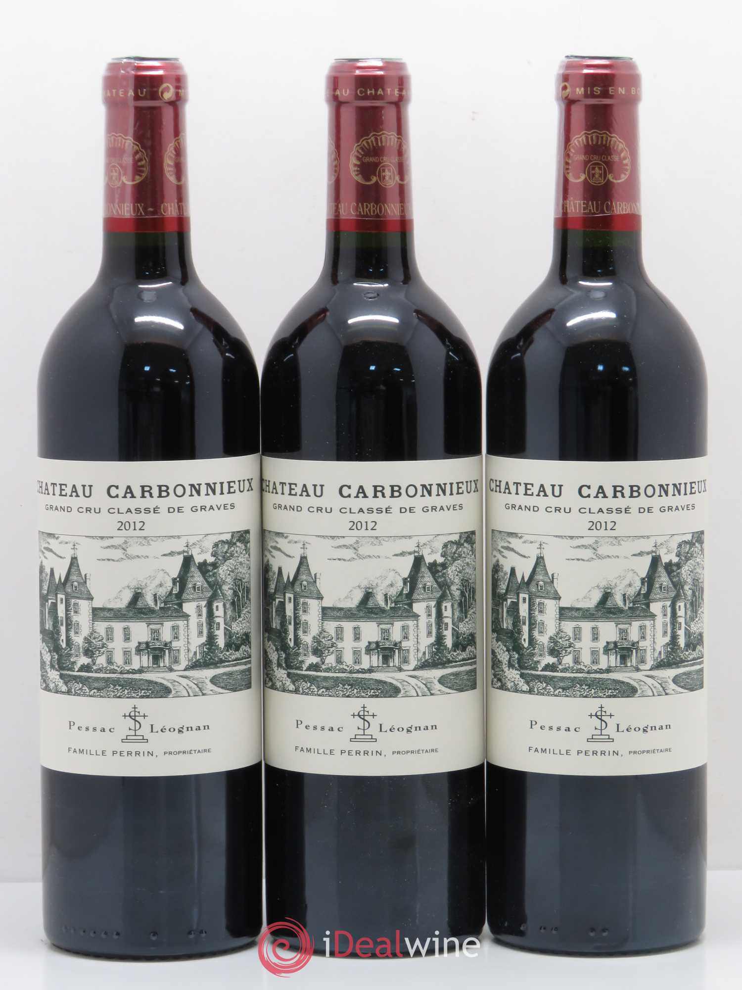 Château Carbonnieux Cru Classé de Graves 2012 - Lot de 12 bouteilles - 1