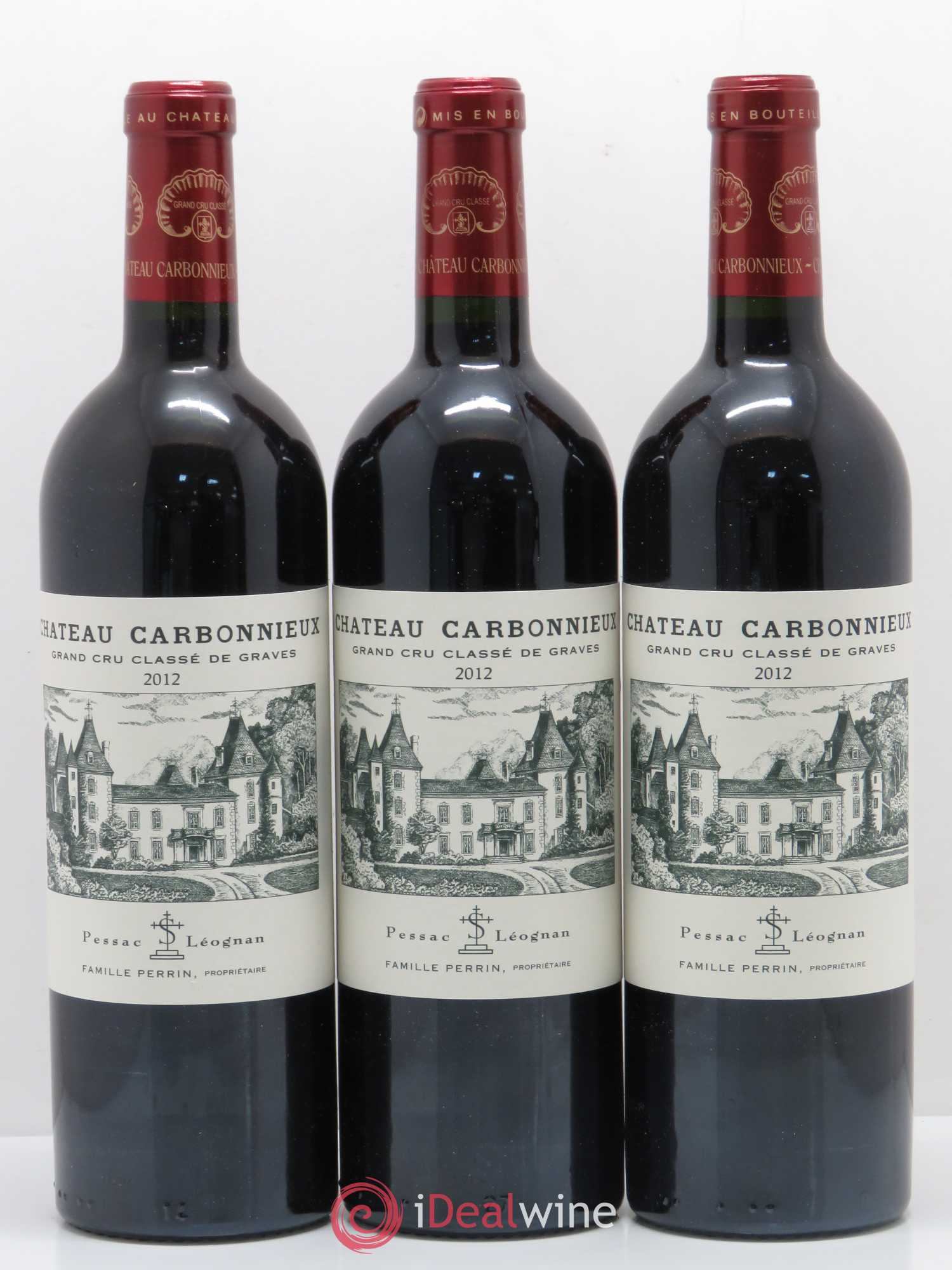 Château Carbonnieux Cru Classé de Graves 2012 - Lot de 3 bouteilles - 0