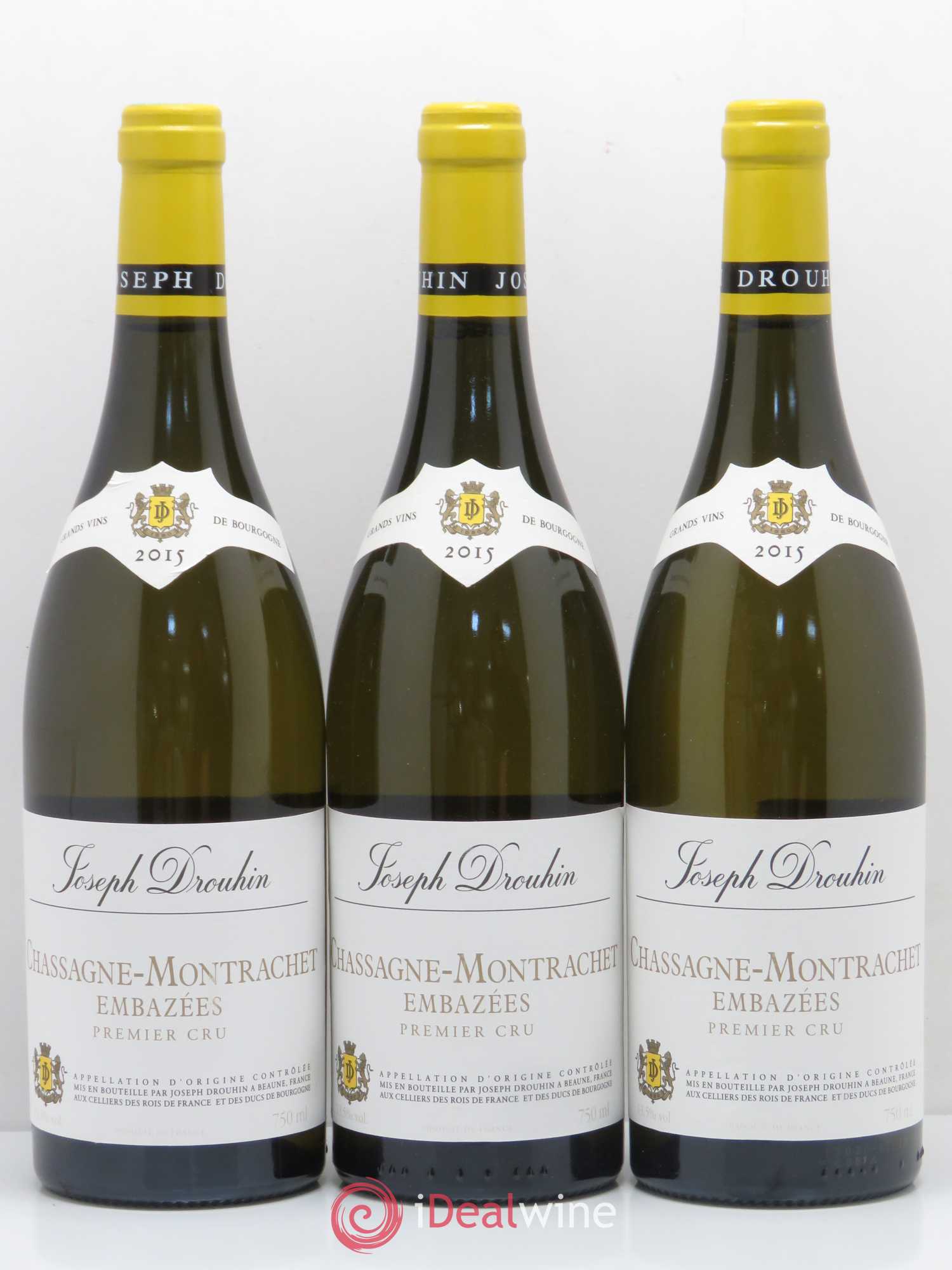 Chassagne-Montrachet 1er Cru Embazées Joseph Drouhin 2015 - Lot de 6 bouteilles - 2