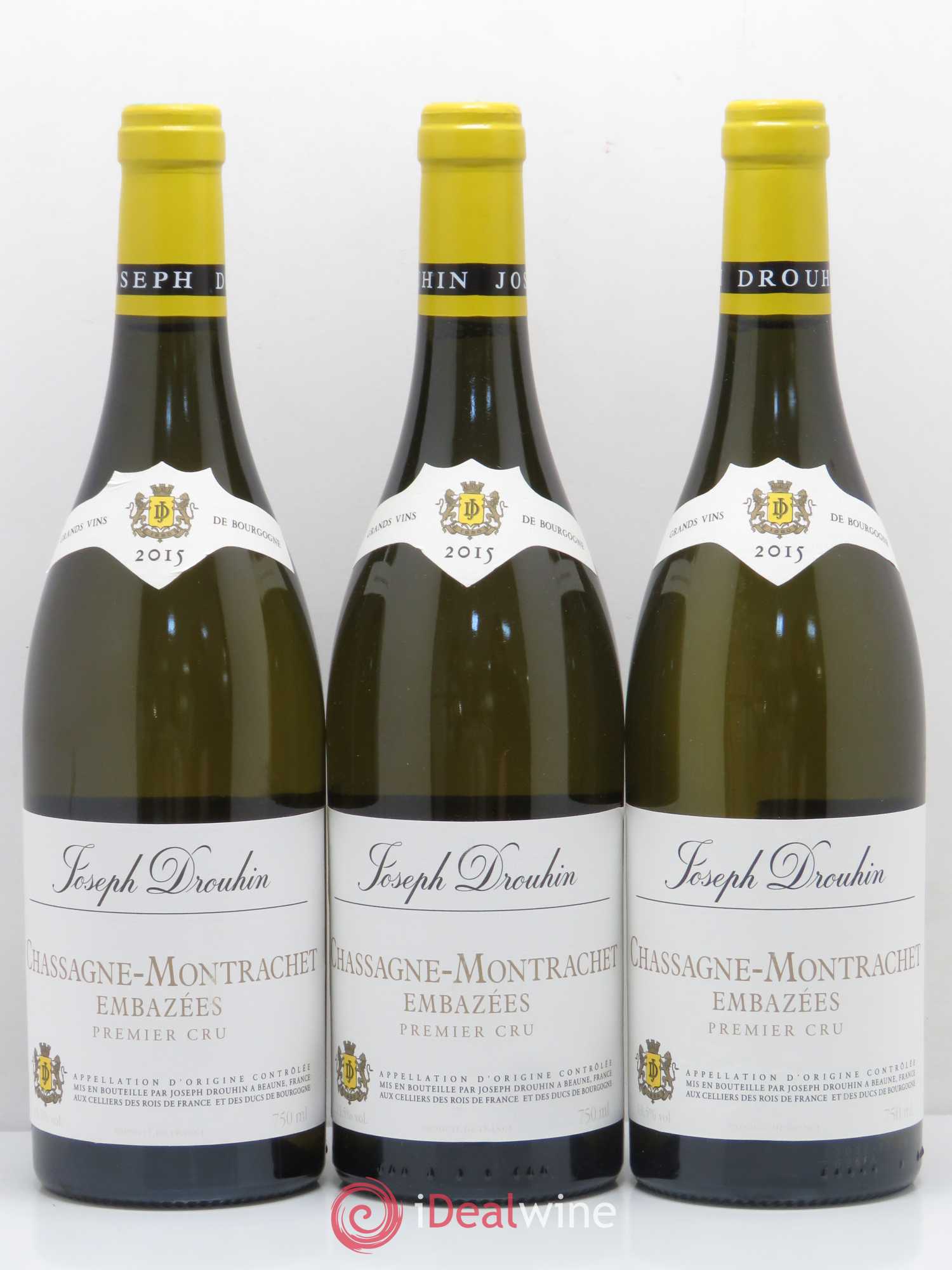 Chassagne-Montrachet 1er Cru Embazées Joseph Drouhin 2015 - Lot de 6 bouteilles - 1