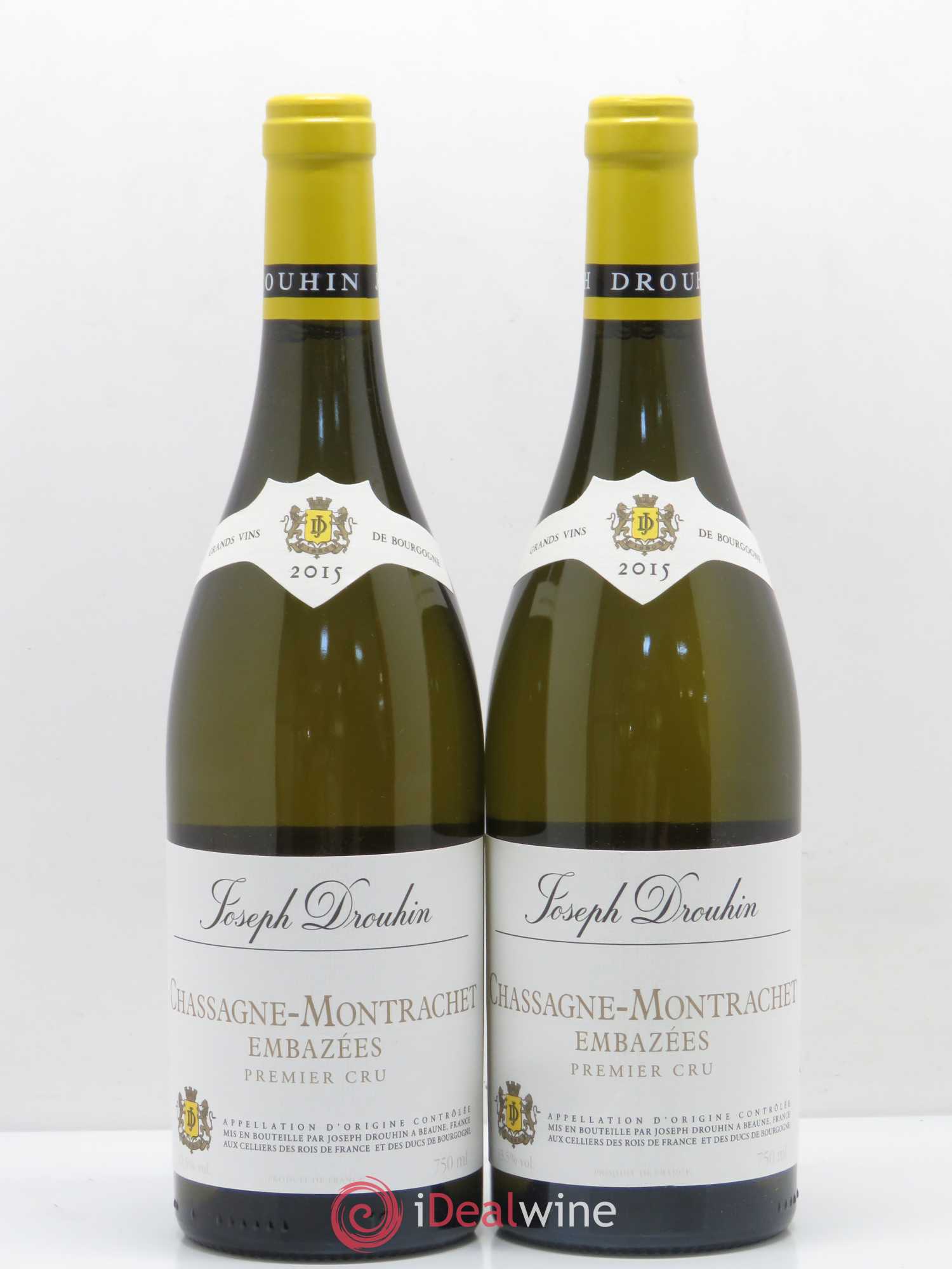 Chassagne-Montrachet 1er Cru Embazées Joseph Drouhin 2015 - Lot de 2 bouteilles - 0
