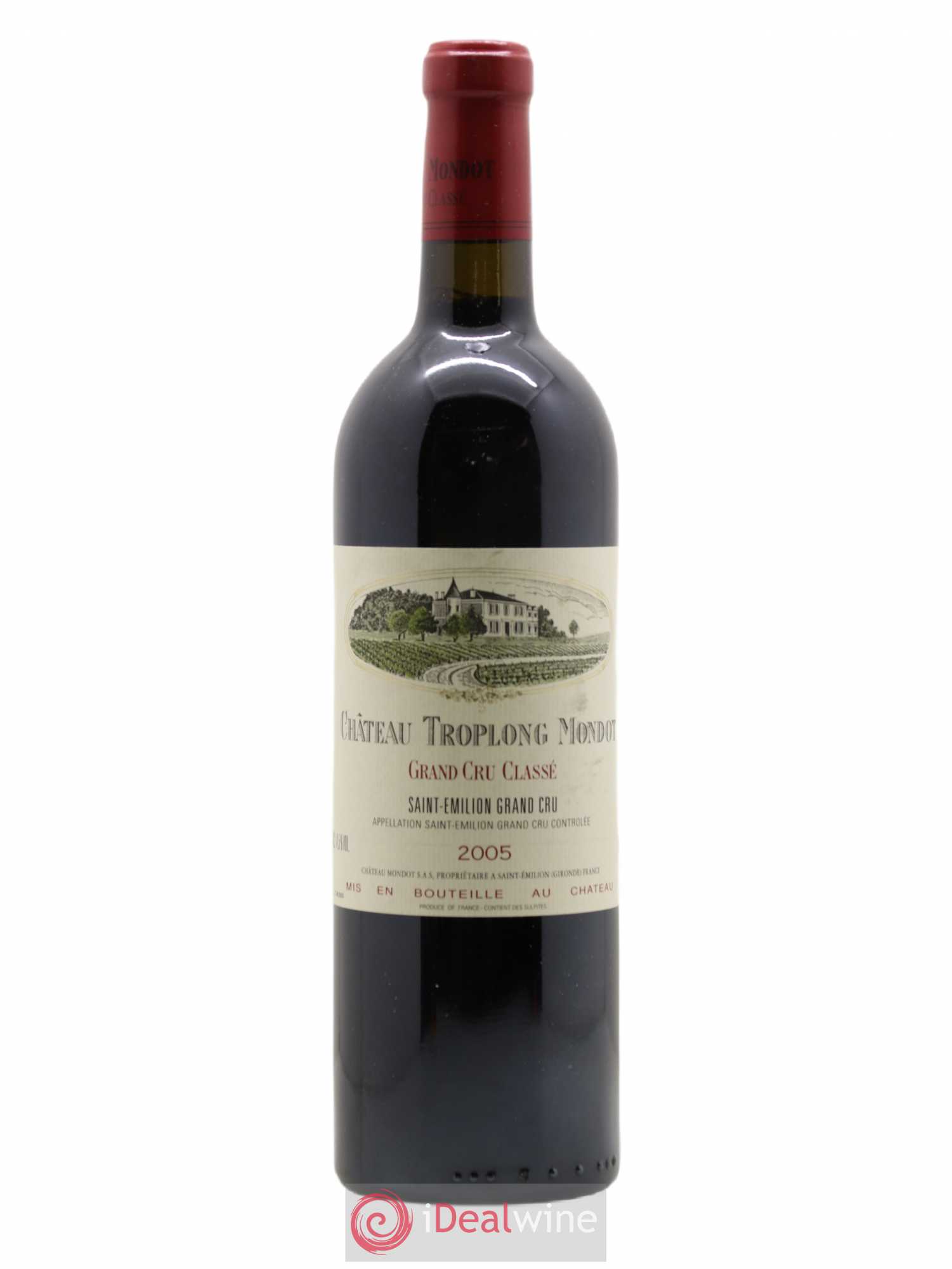 Château Troplong Mondot 1er Grand Cru Classé B 2005 - Lot de 1 bouteille - 0