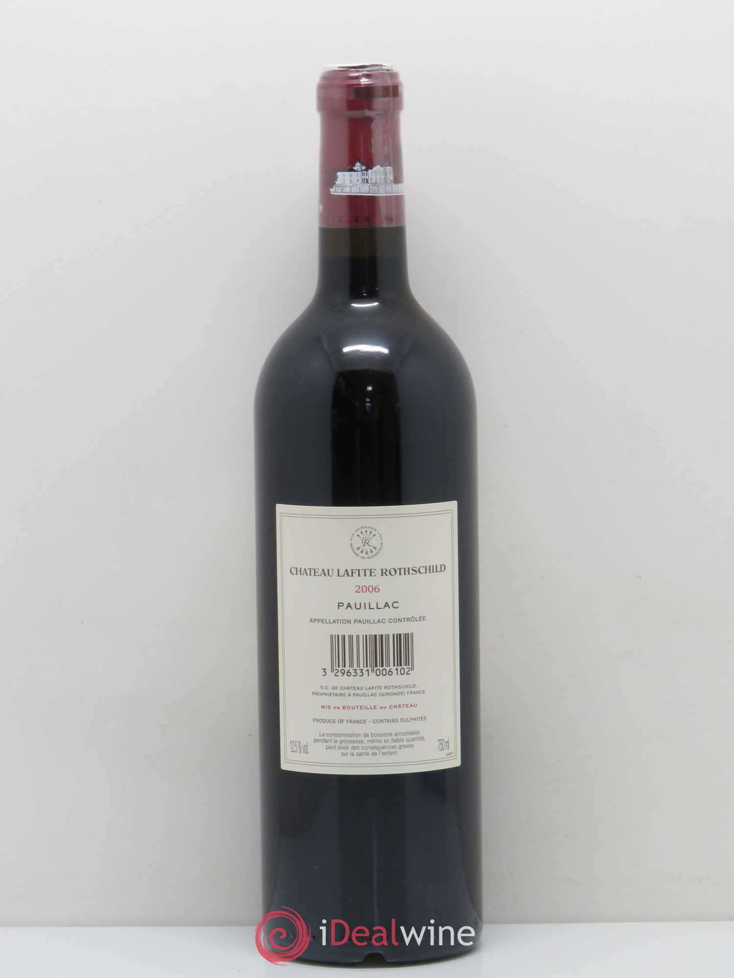 Château Lafite Rothschild 1er Grand Cru Classé 2006 - Lot de 1 bouteille - 1