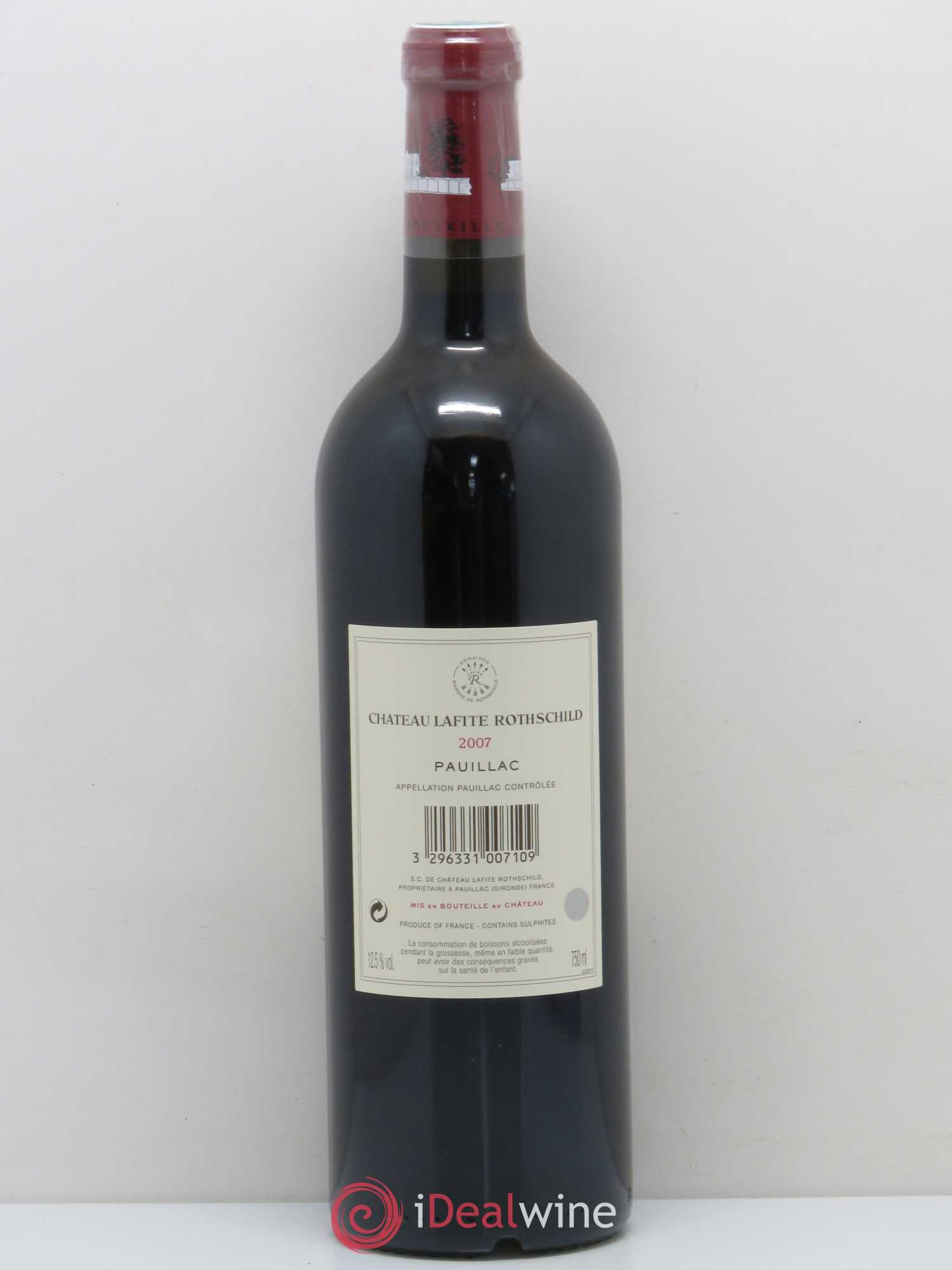 Château Lafite Rothschild 1er Grand Cru Classé 2007 - Posten von 1 Flasche - 1