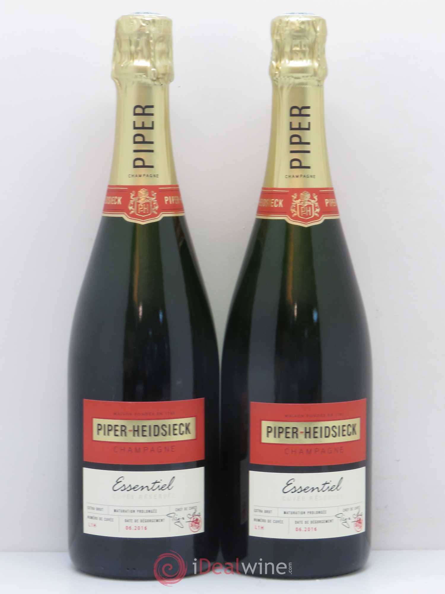 Champagne cuvée Essentiel Piper-Heidsieck (sans prix de réserve) - Posten von 2 Flaschen - 0