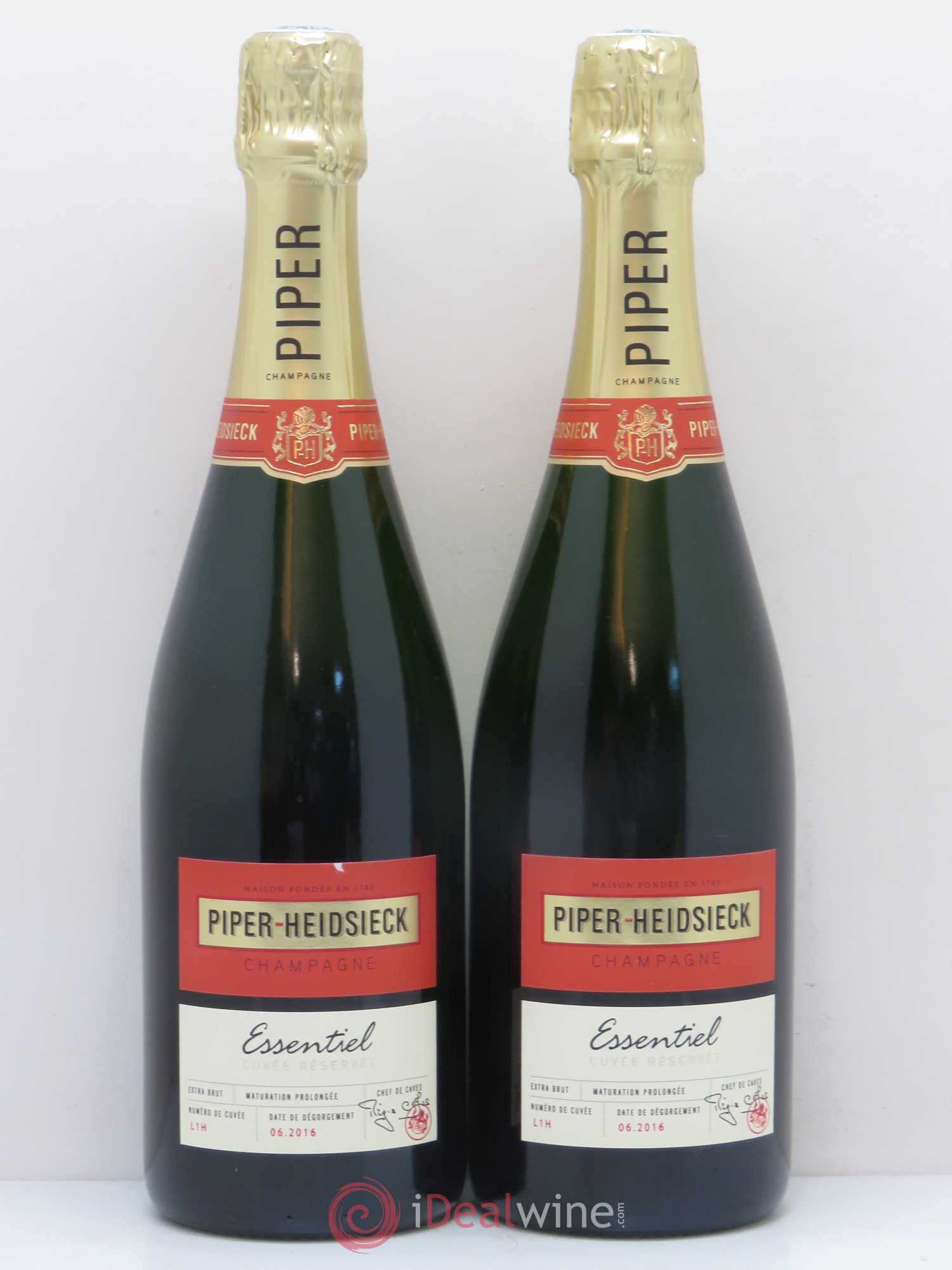 Champagne cuvée Essentiel Piper-Heidsieck (sans prix de réserve) - Posten von 2 Flaschen - 0