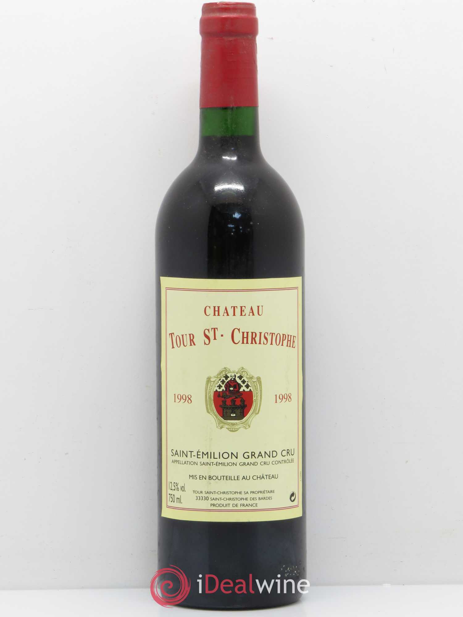 Saint-Émilion Grand Cru Tour St Christophe 1998 - Posten von 1 Flasche - 0