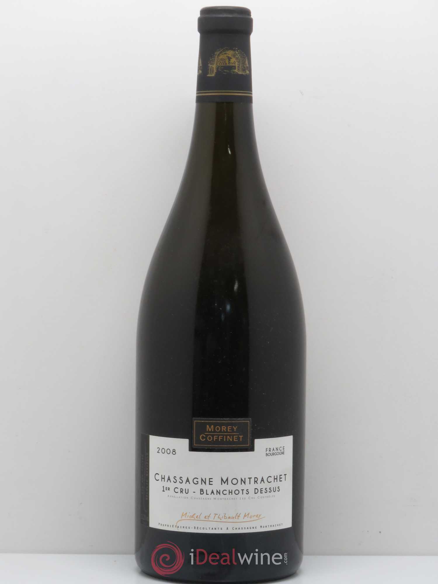 Chassagne-Montrachet 1er Cru Blanchots Dessus Domaine Morey-Coffinet 2008 - Posten von 1 Magnum - 0