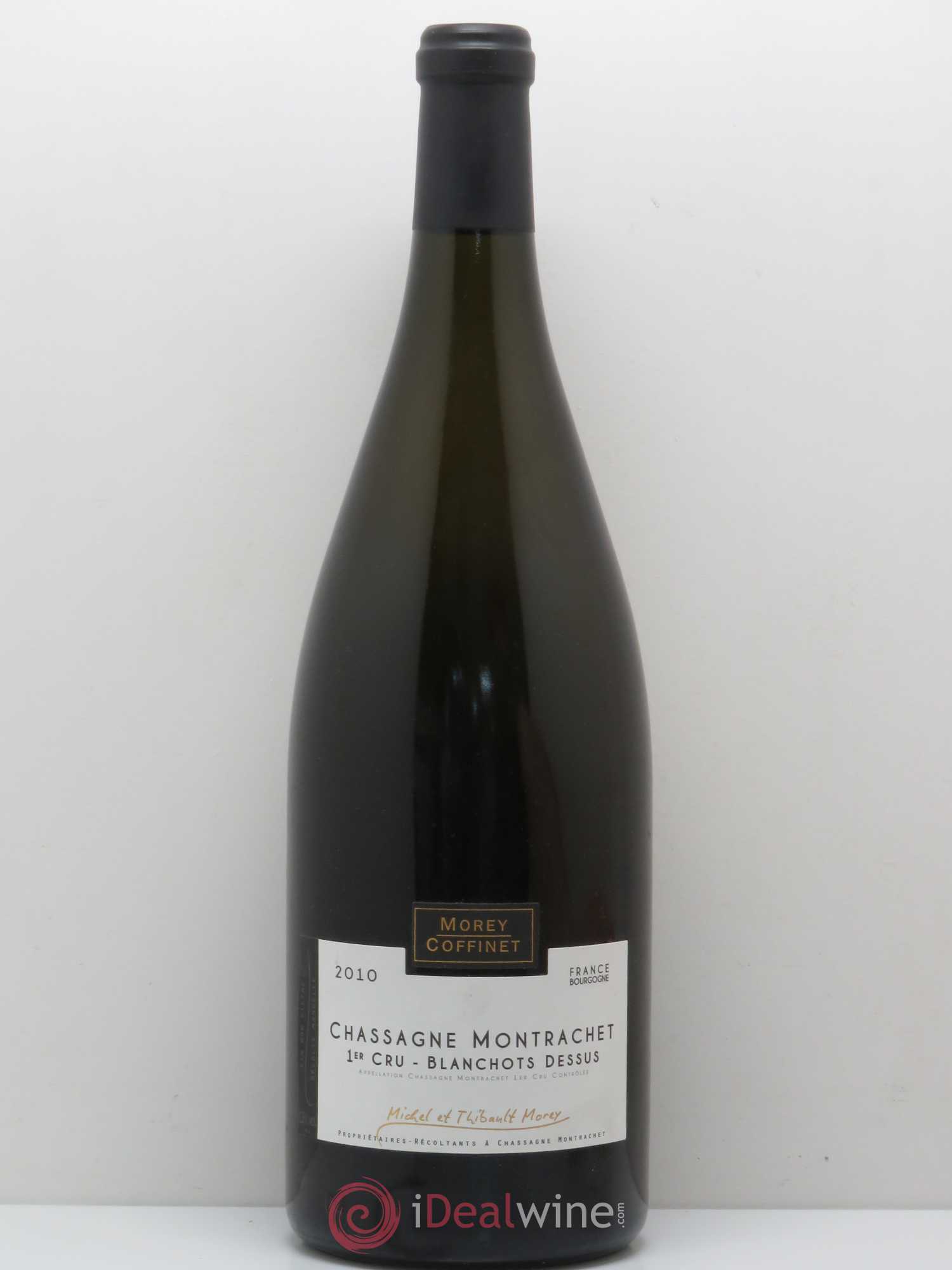 Chassagne-Montrachet 1er Cru Blanchots Dessus Domaine Morey-Coffinet 2010 - Lotto di 1 magnum - 0