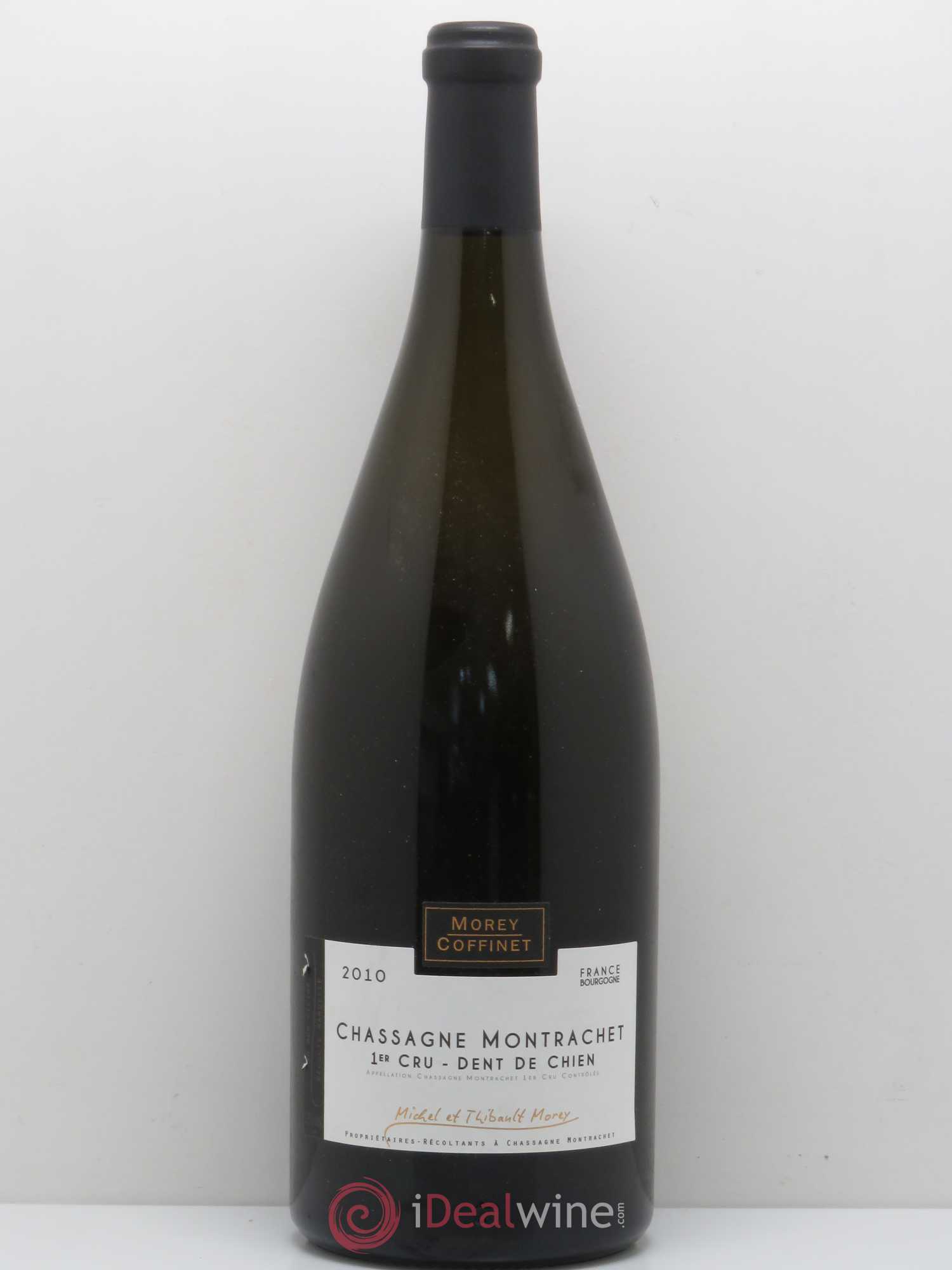 Chassagne-Montrachet 1er Cru Dent de Chien Domaine Morey-Coffinet 2010 - Posten von 1 Magnum - 0