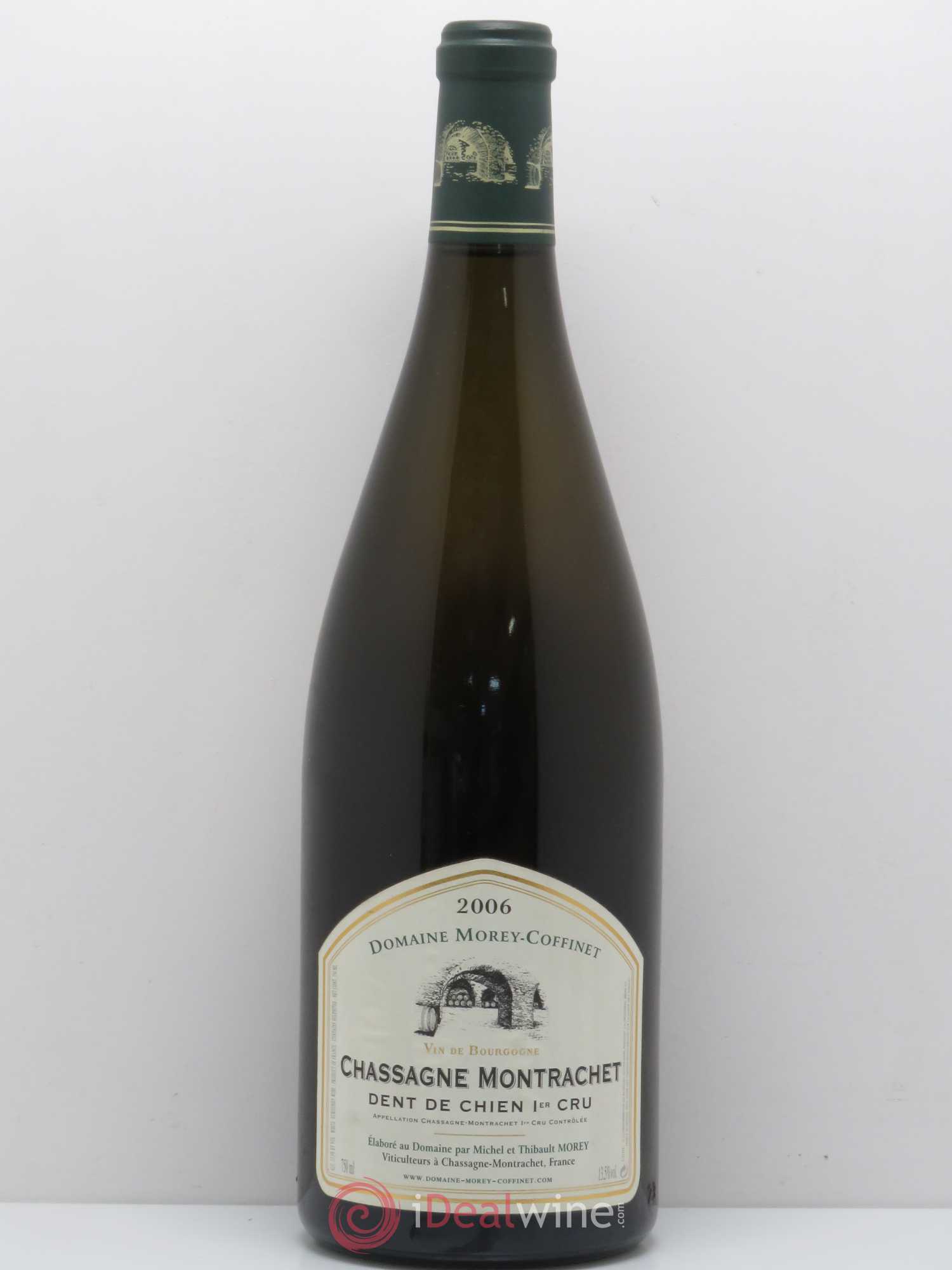 Chassagne-Montrachet 1er Cru Dent de Chien Domaine Morey-Coffinet 2006 - Posten von 1 Magnum - 0